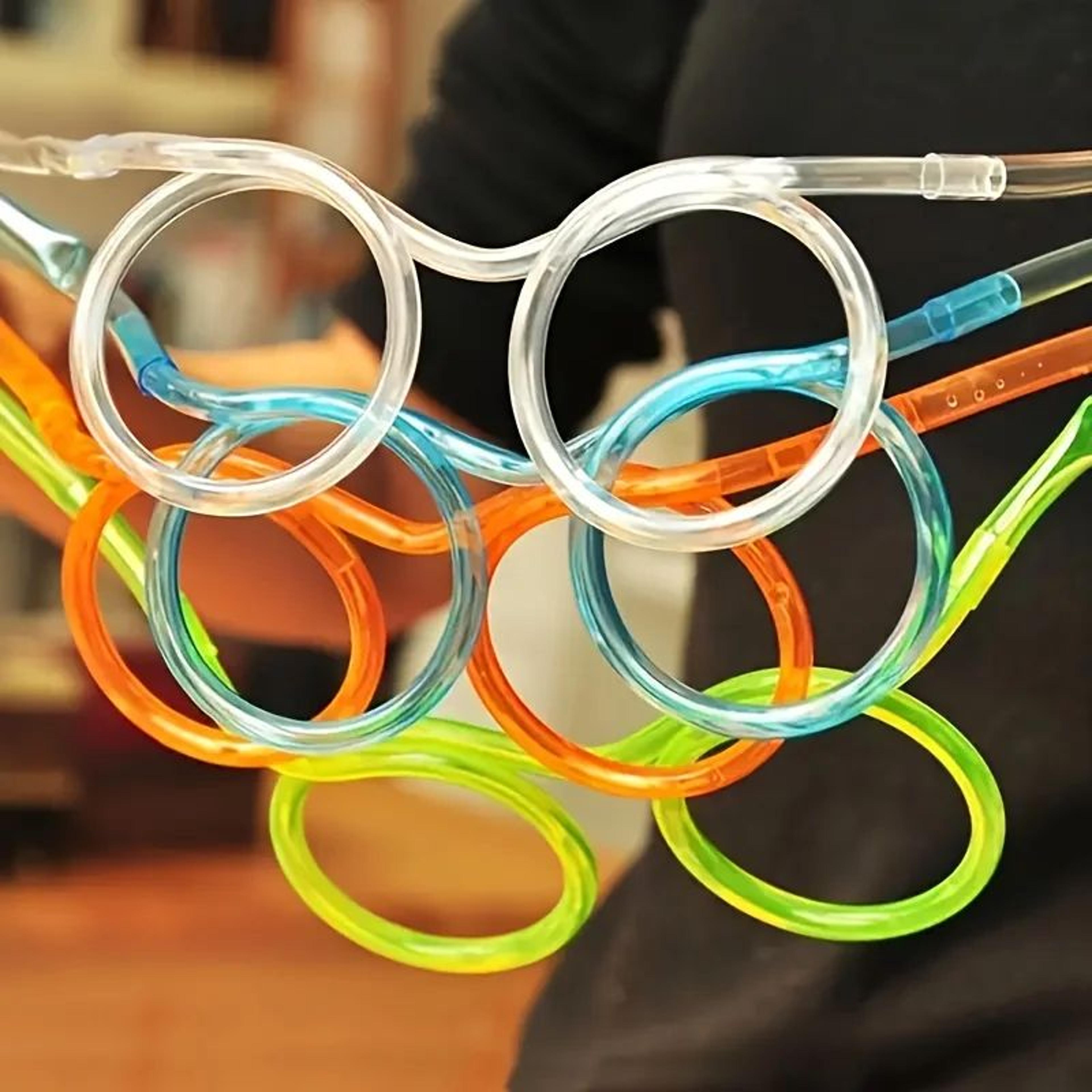Funny Straw Glasses Flexible Drinking Tubes For Parties 7