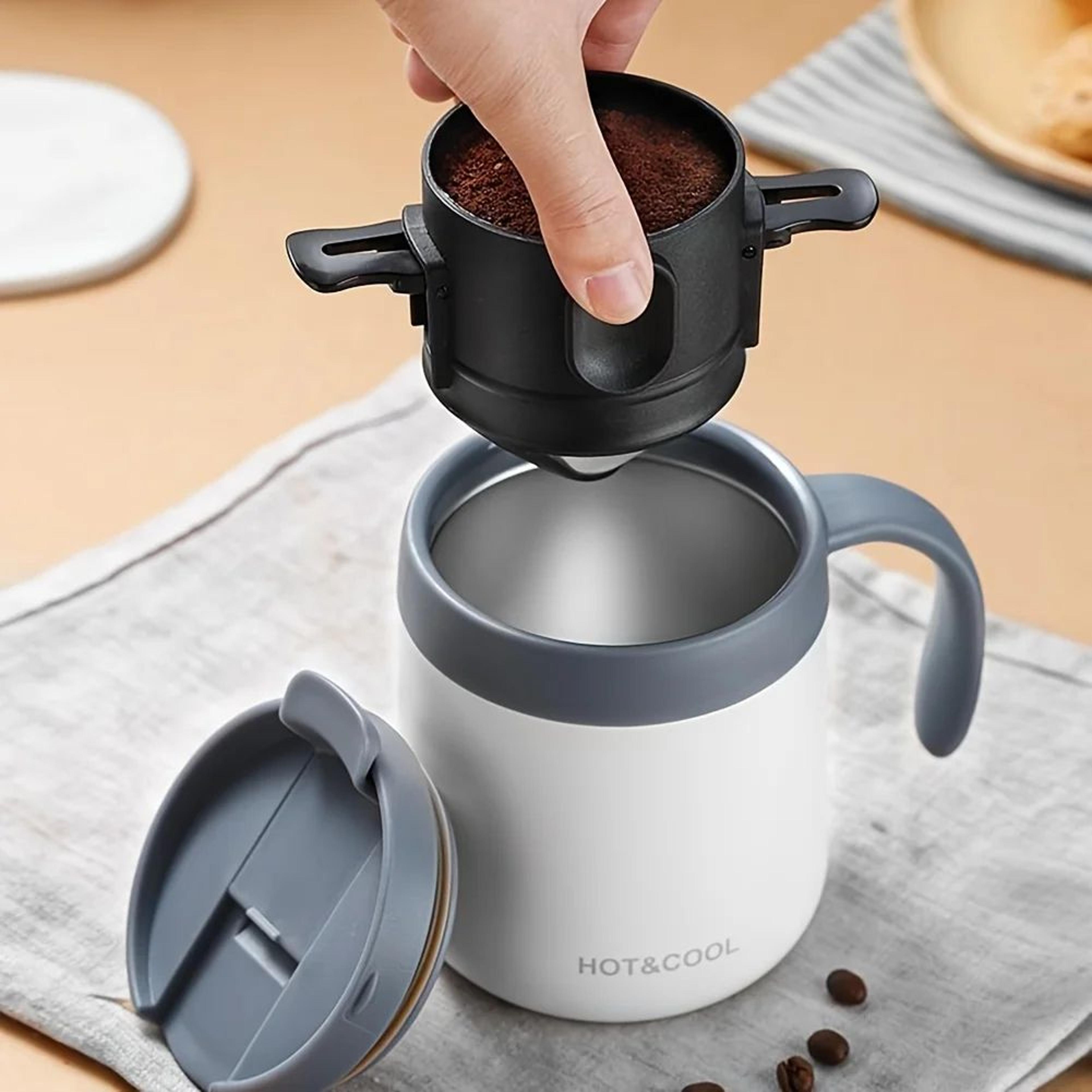 Folding Stainless Steel Pour Over Coffee Dripper Filter 7