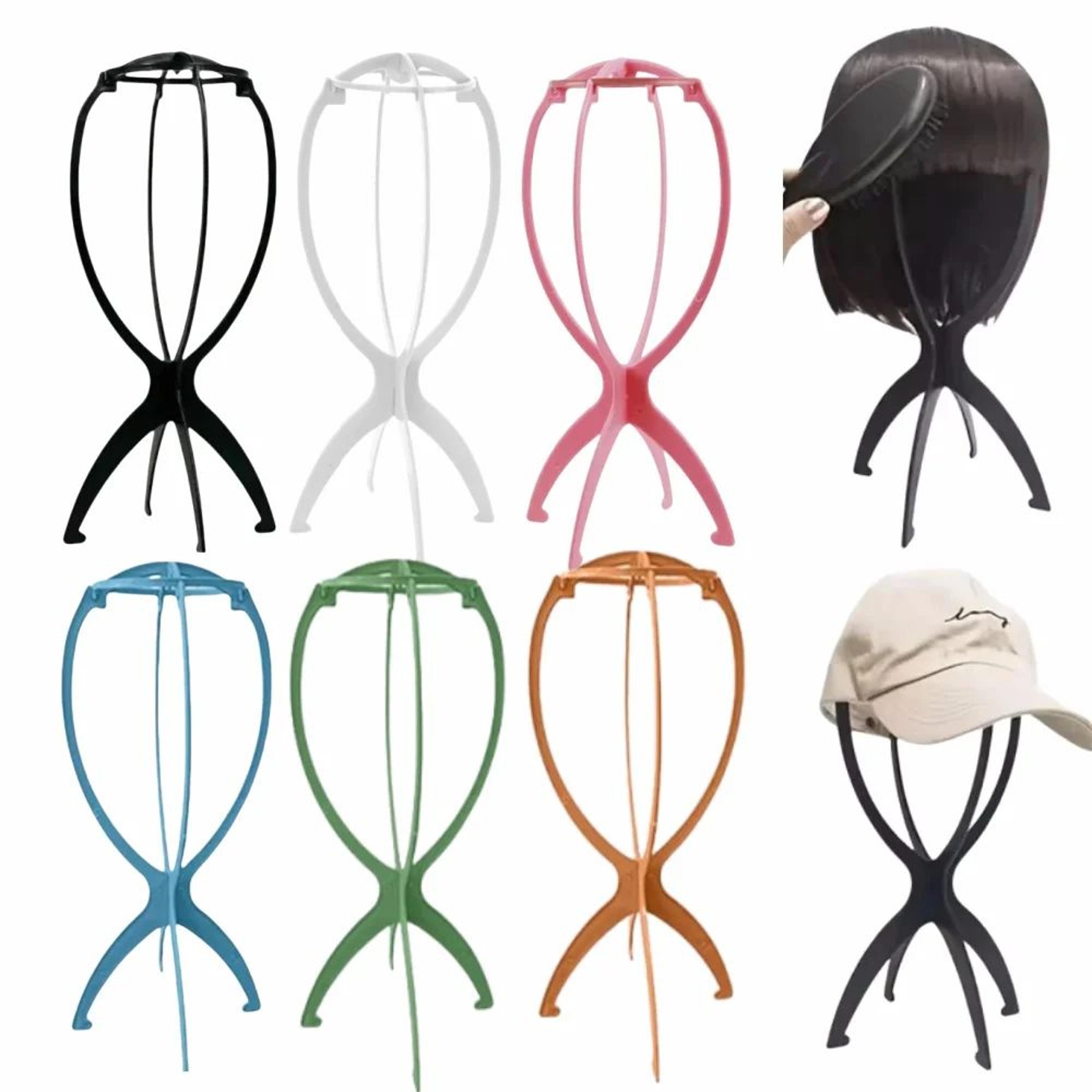 3 Piece Collapsible Wig Stand For Styling Storage And Display 0