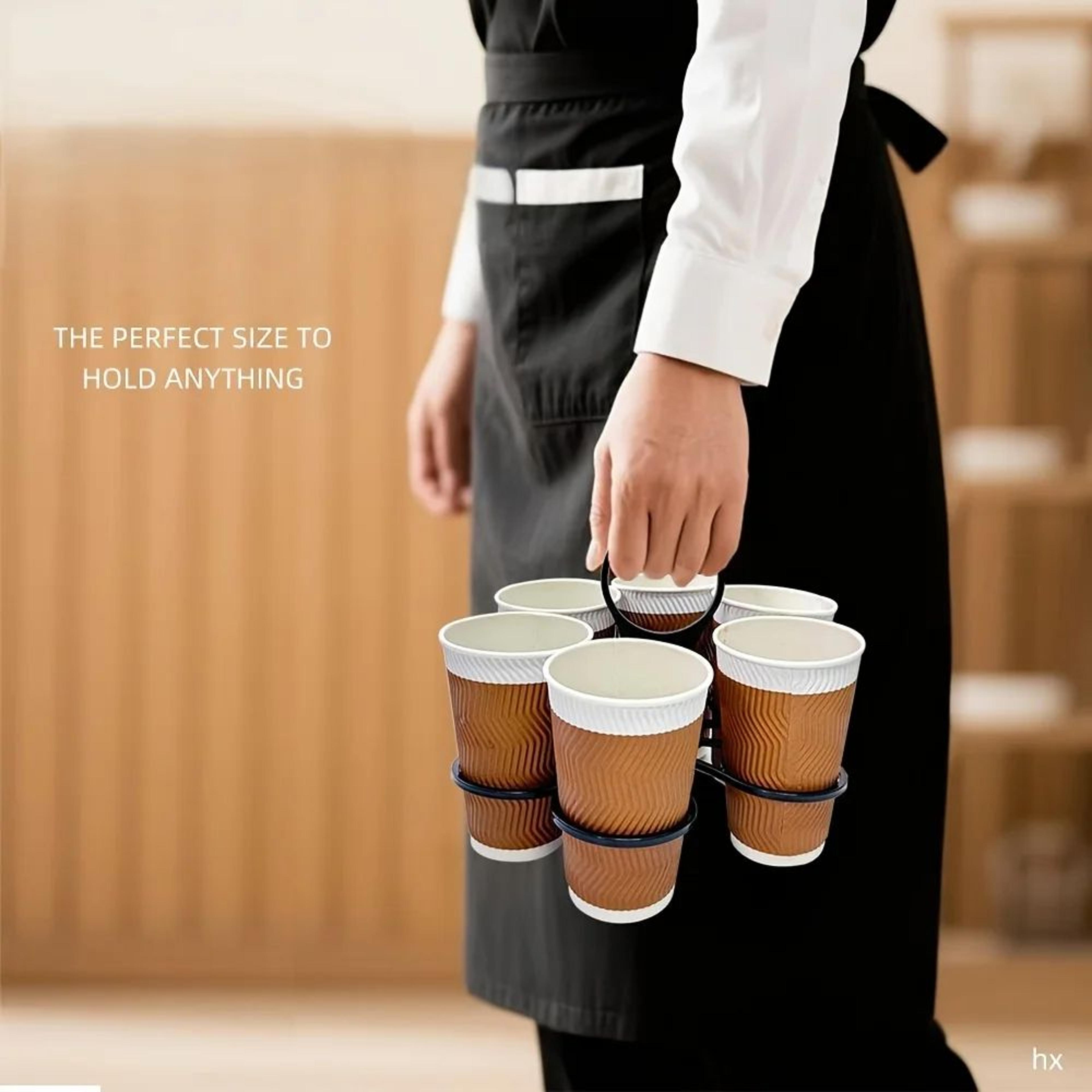 Collapsible Portable Cup Holder With Handle For Drinks And Takeout 10