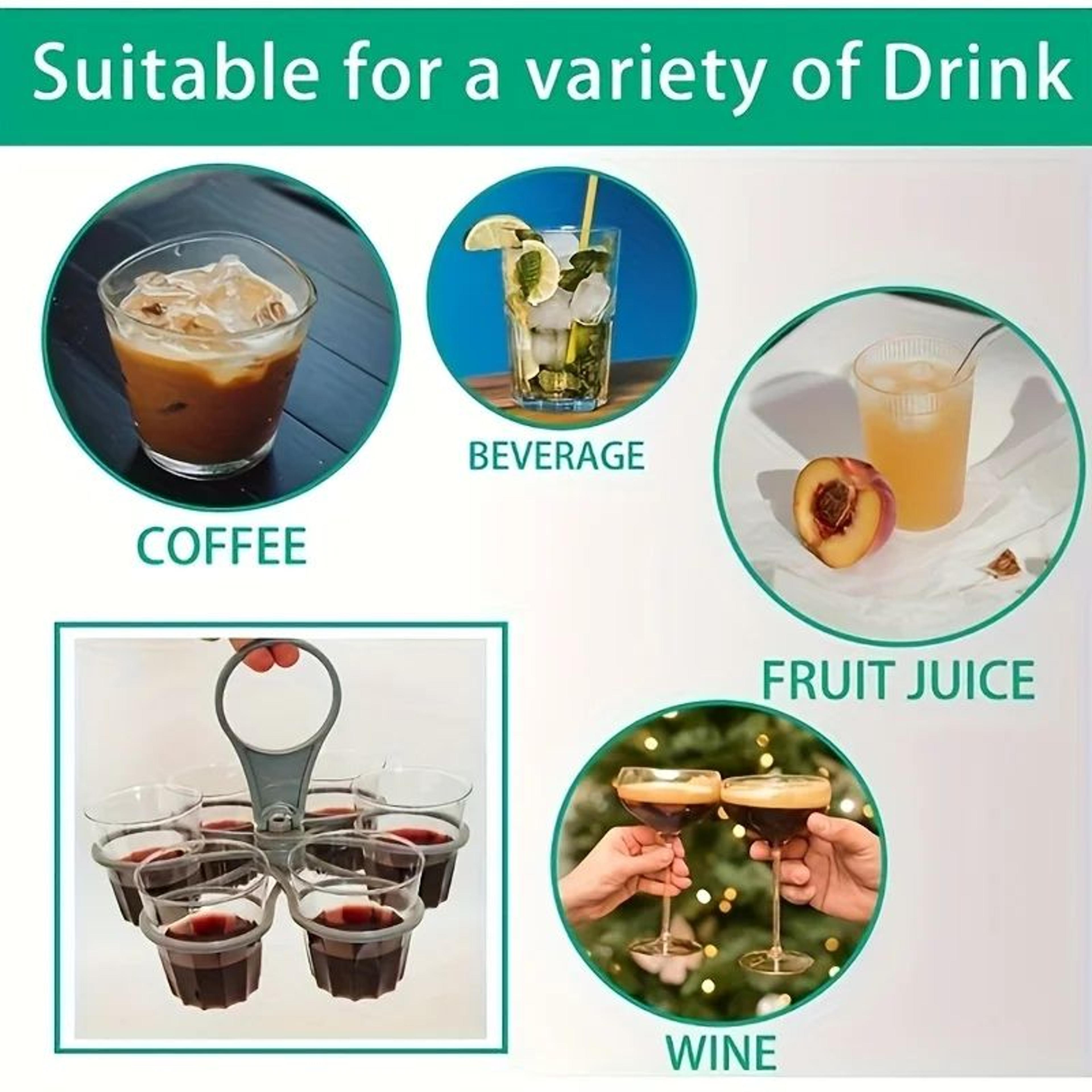 Collapsible Portable Cup Holder With Handle For Drinks And Takeout 8
