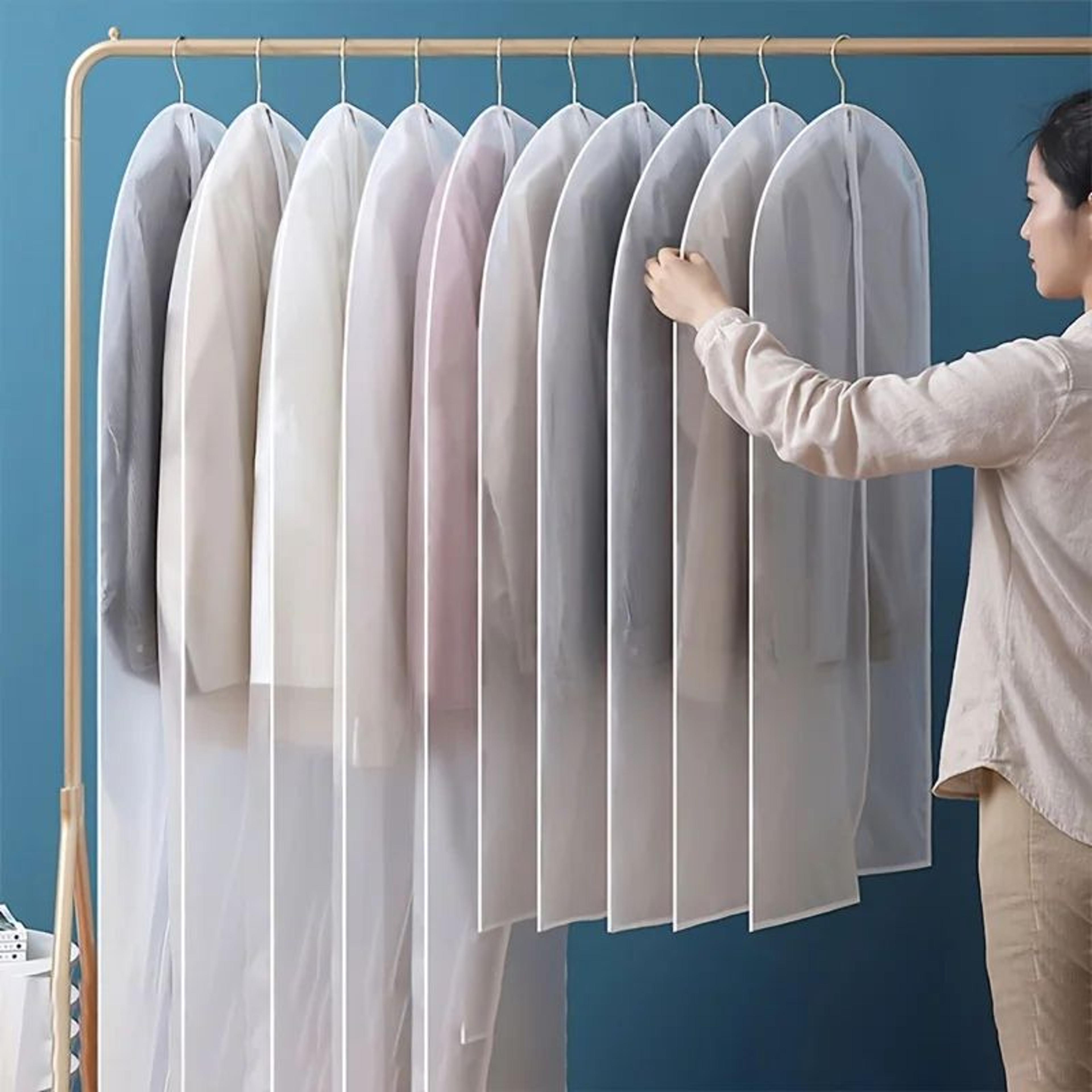 Washable Garment Dust Covers With Zipper For Closet Storage 9