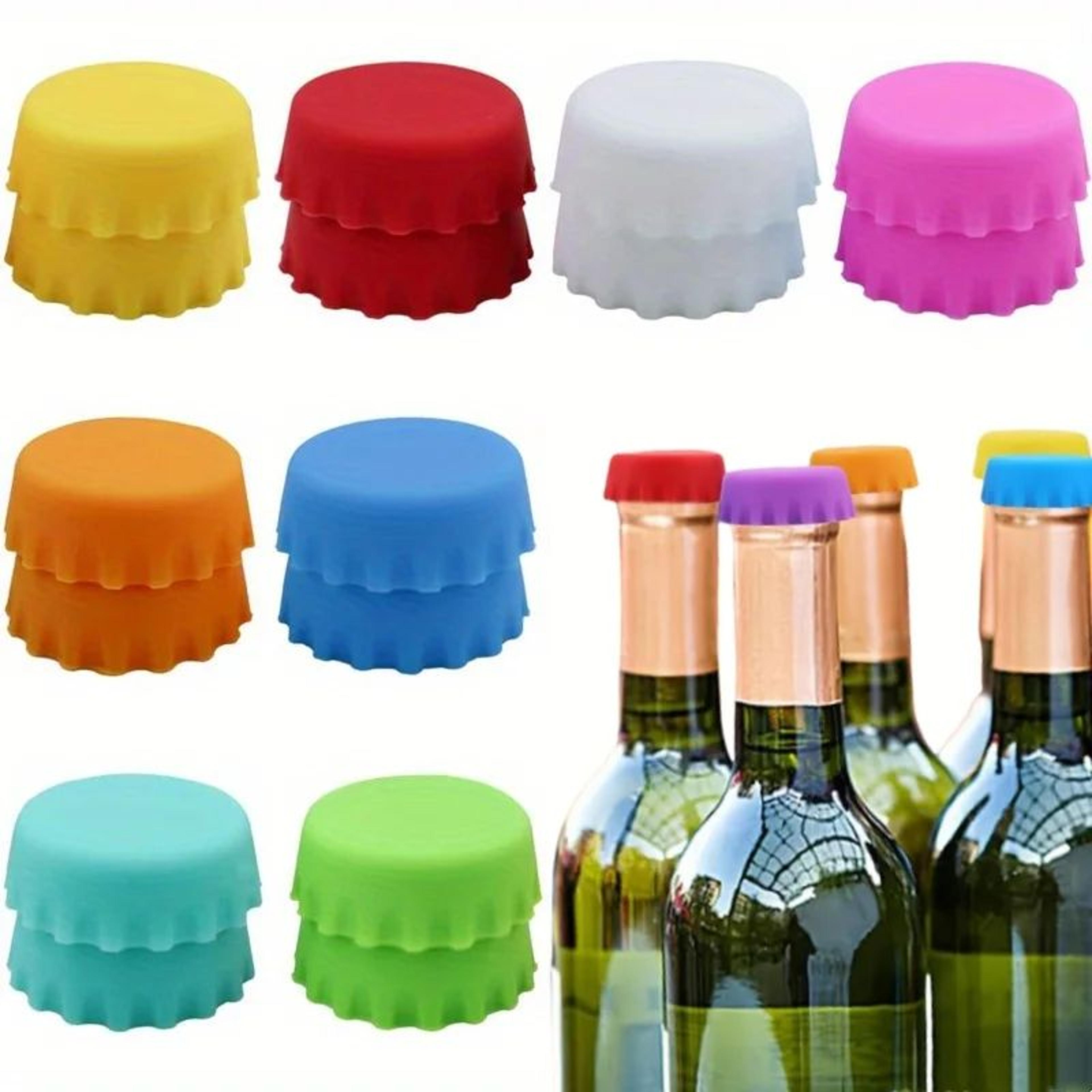 reusable silicone bottle caps for wine beer and soft drinks