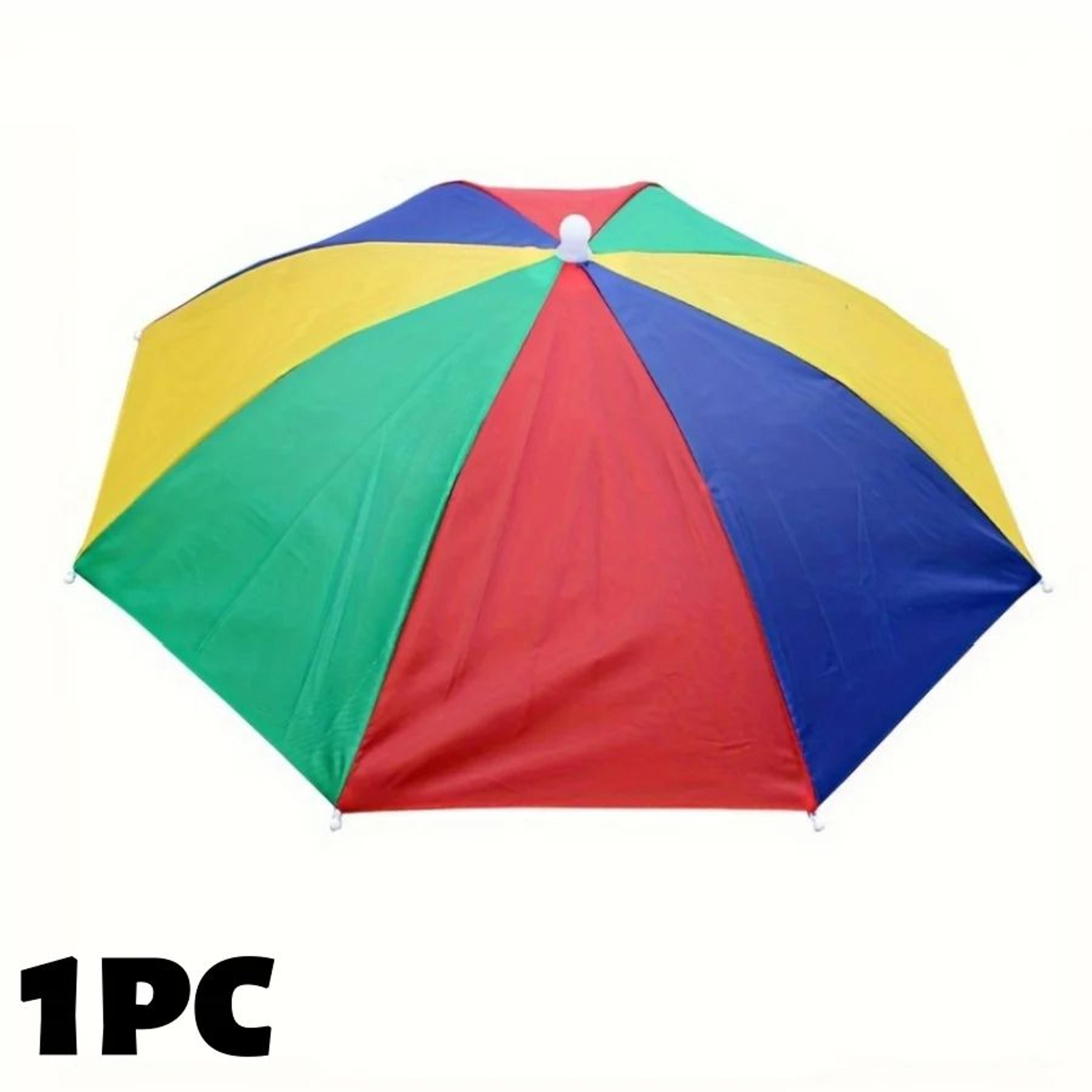 Adjustable Foldable Head Umbrella Hat For Outdoor Activities 12