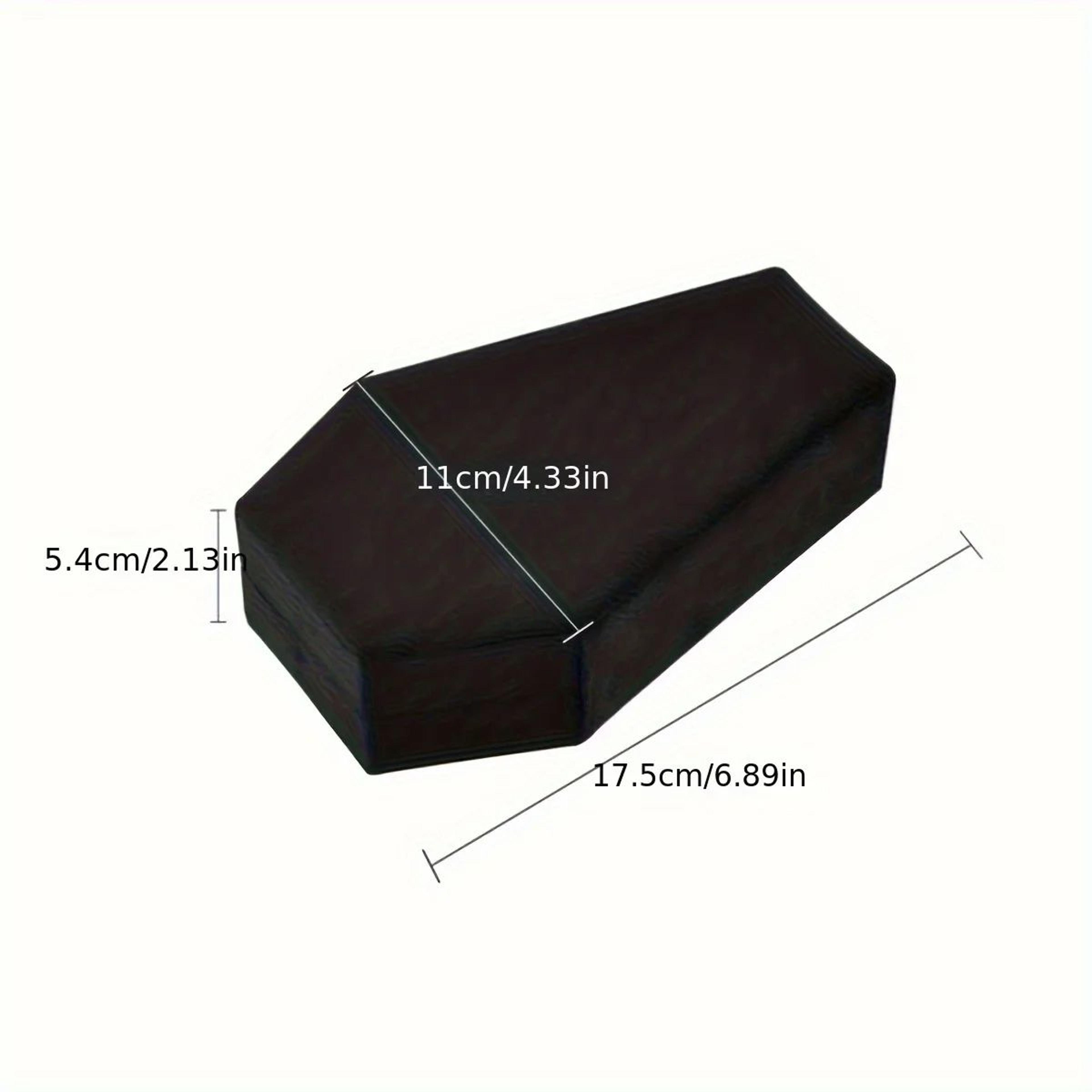 Gothic Coffin Shaped PU Leather Jewelry Organizer Box 5