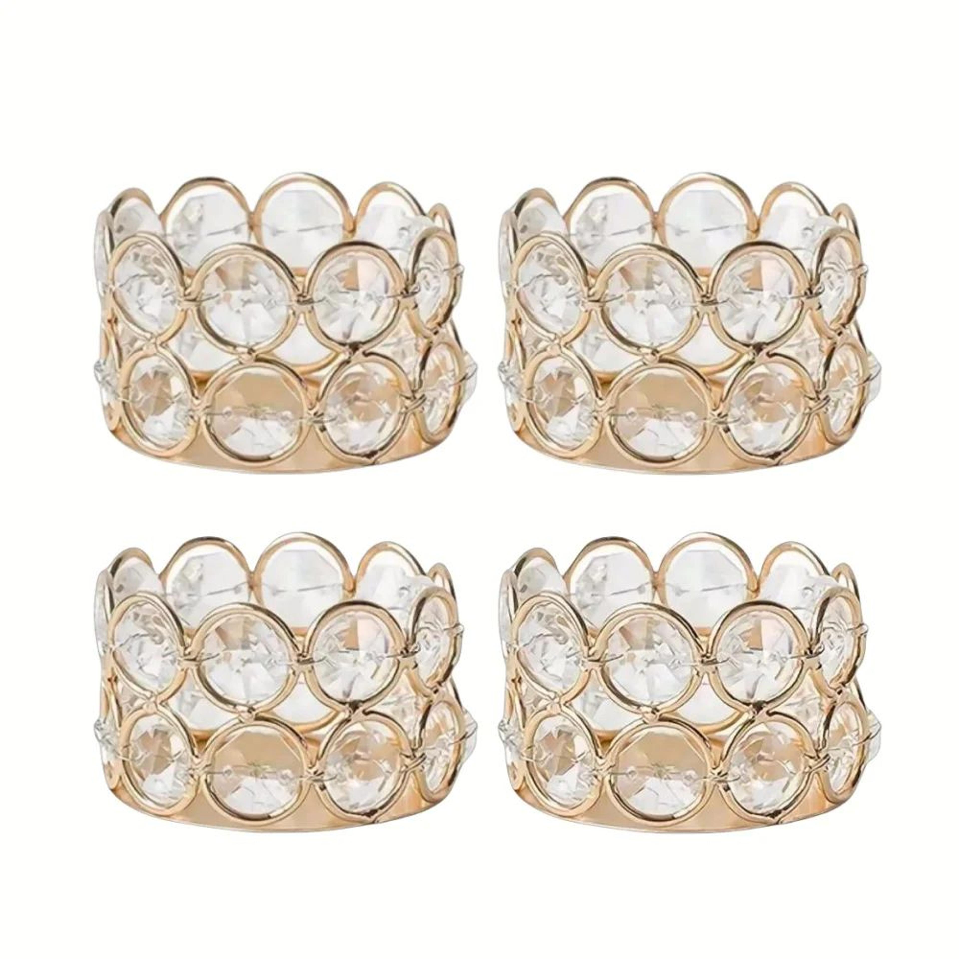 Crystal Tealight Candle Holders For Elegant Table Decor 11