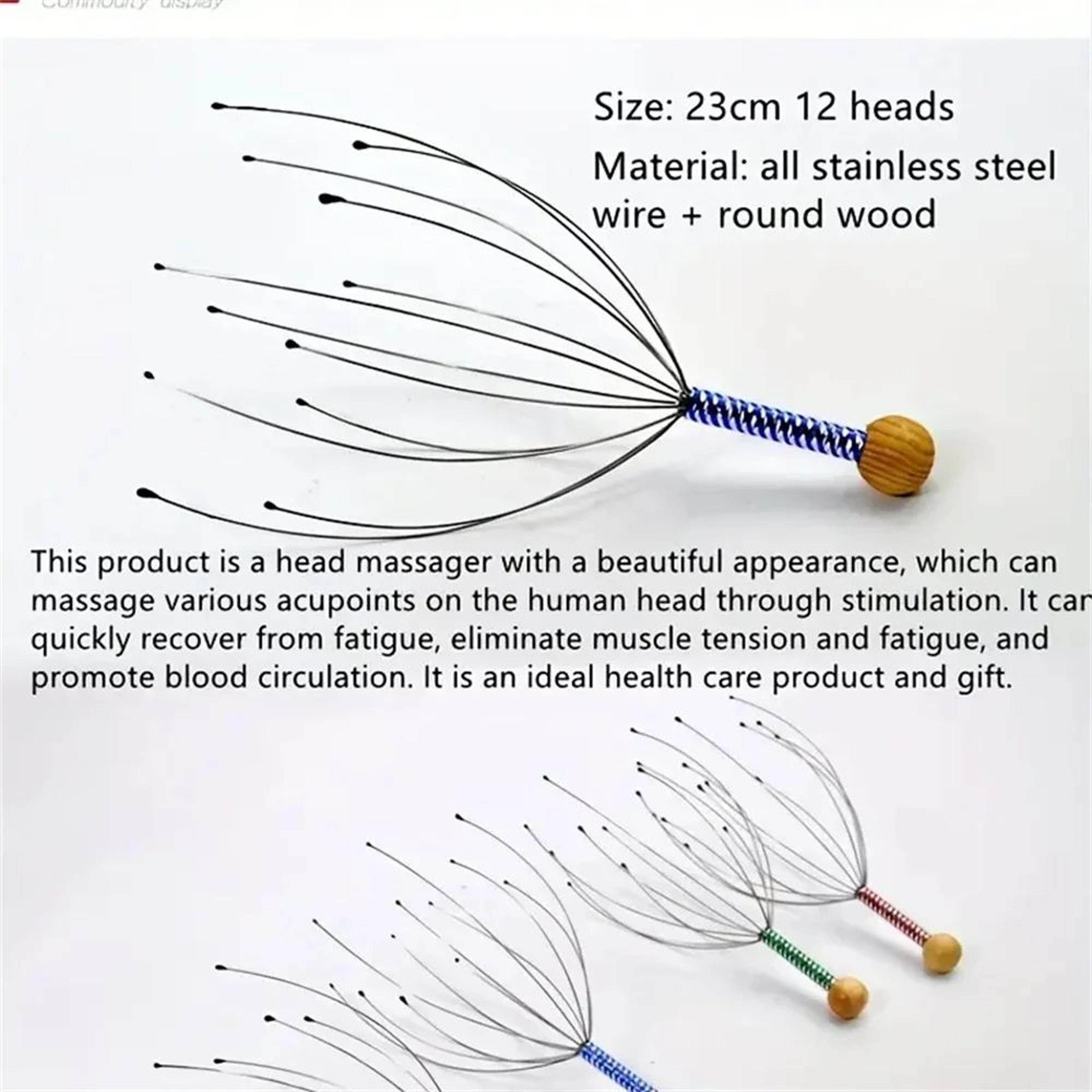 Octopus Shaped Manual Scalp And Head Massager 4