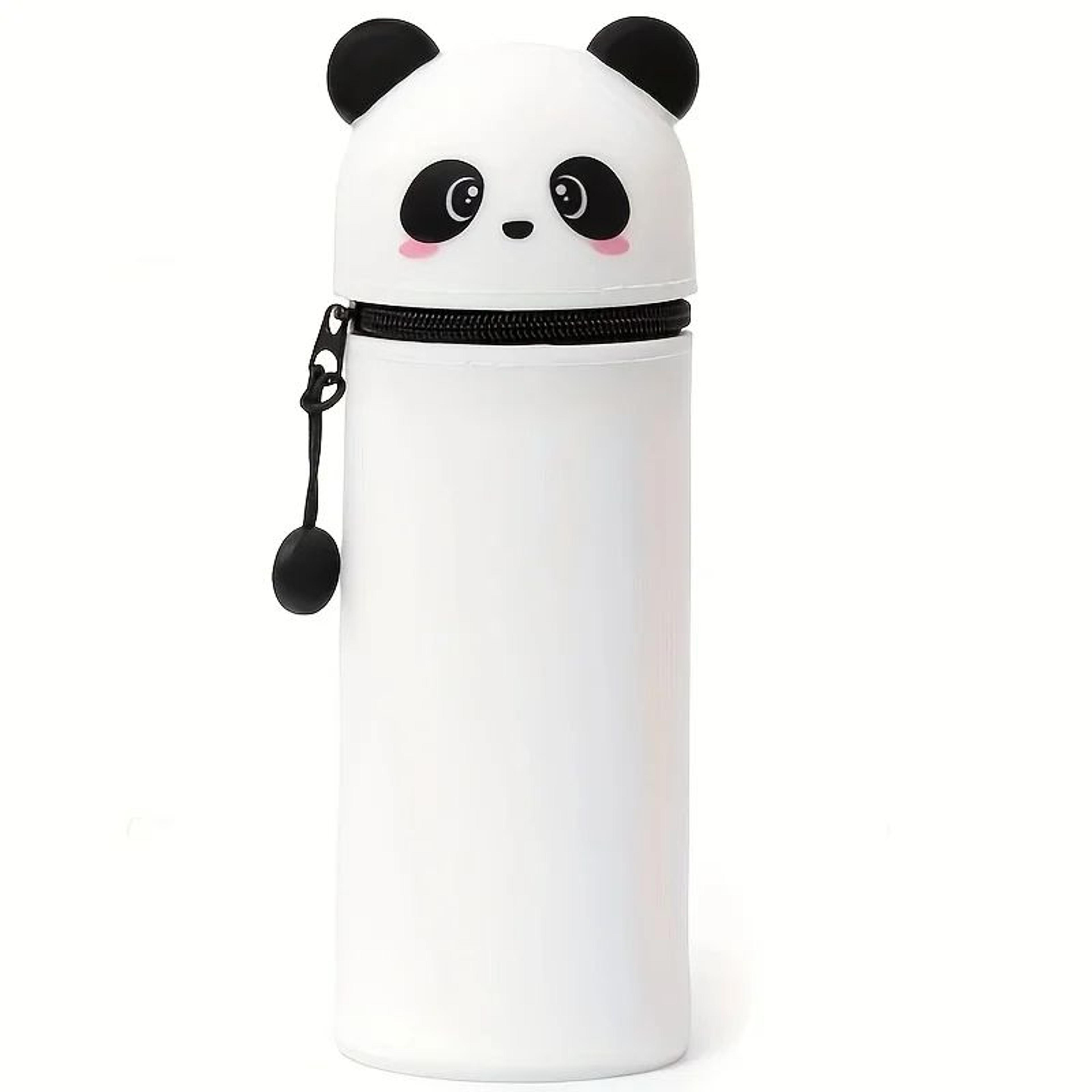 Cute Panda Silicone Pencil Case And Pen Holder 5