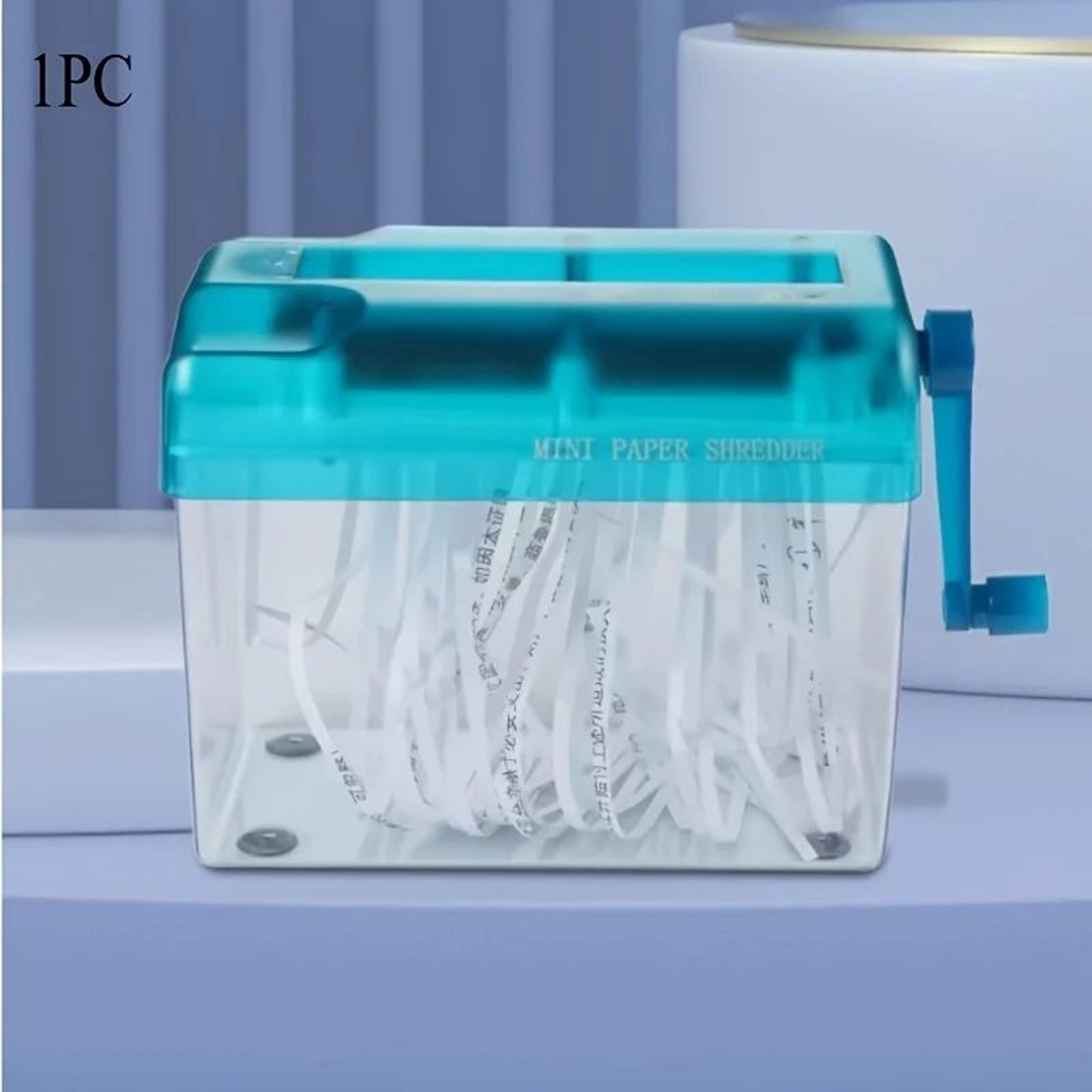 Compact Manual Cross Cut Paper Shredder For Office And Home 3