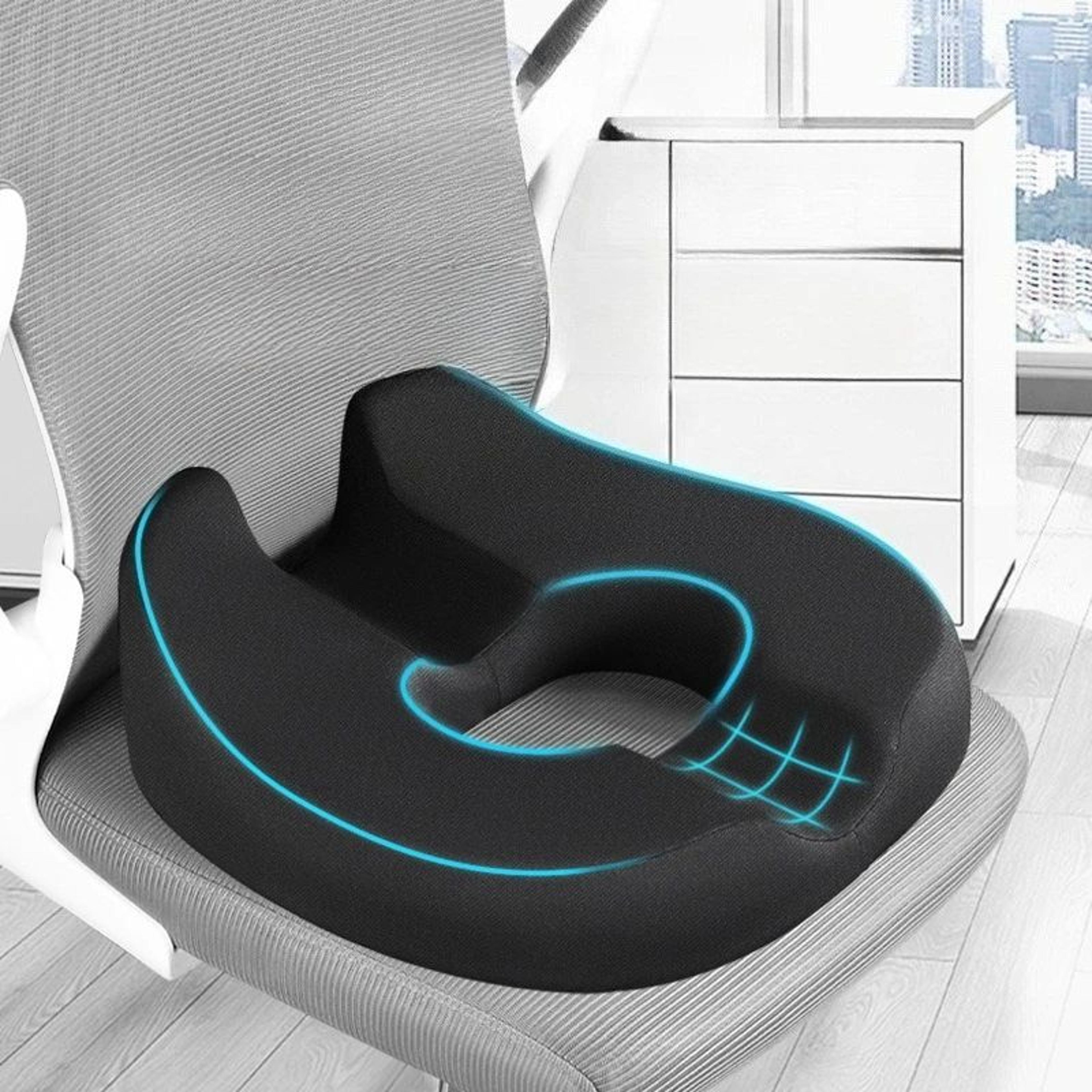ergonomic donut seat cushion for tailbone and sitting comfort