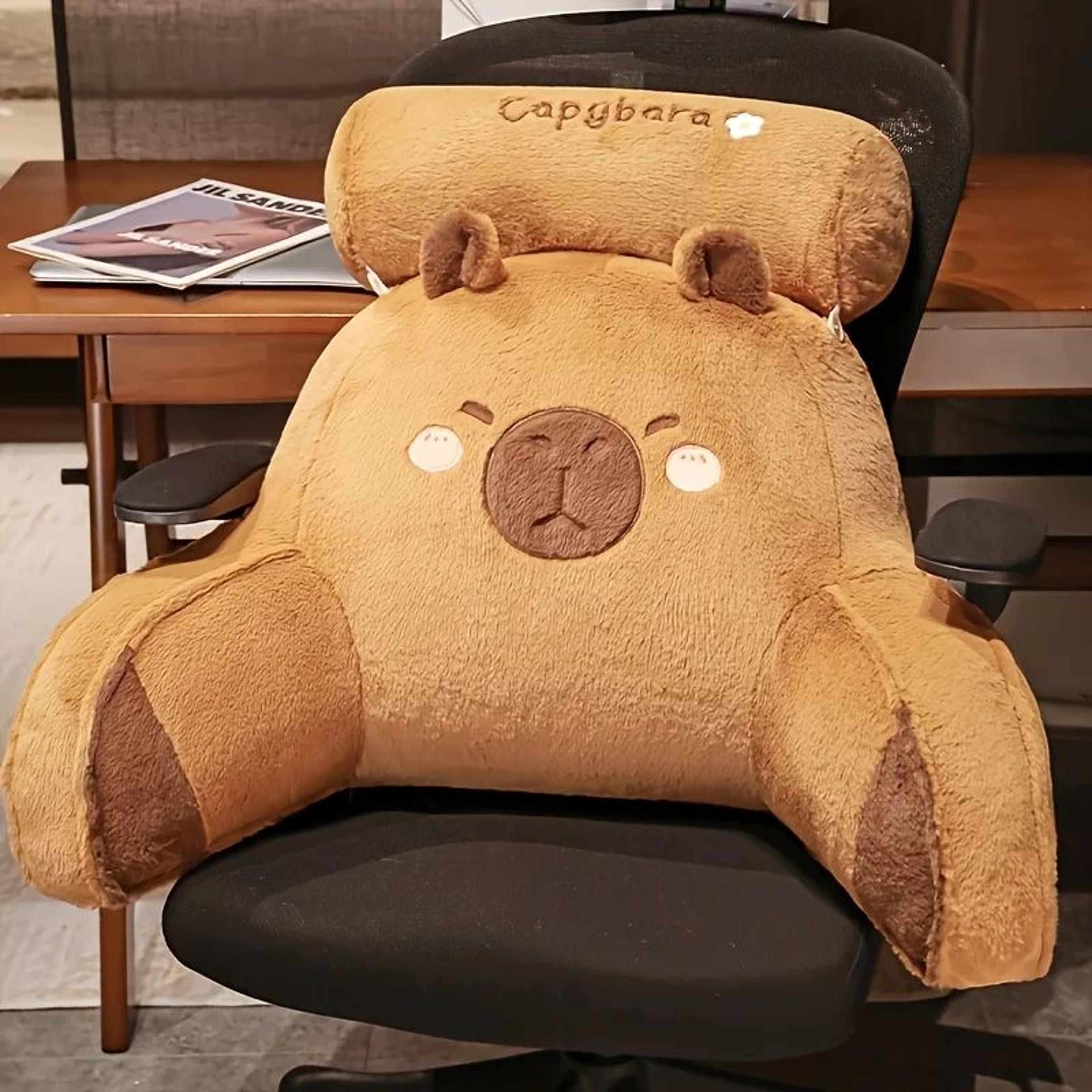 Cute Capybara Backrest Cushion And Reading Support Pillow 1