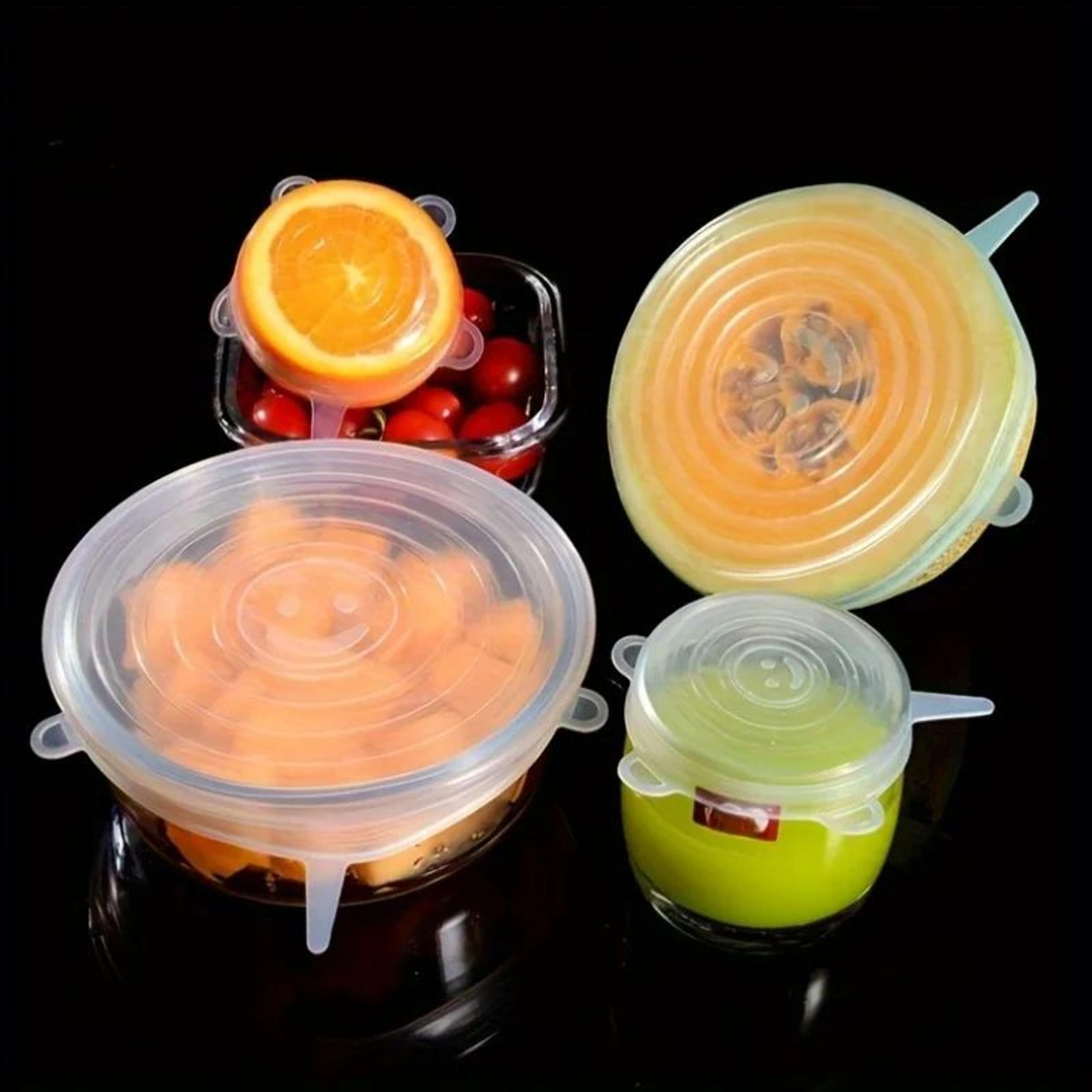 6 Piece Reusable Silicone Stretch Lids For Food Storage 5