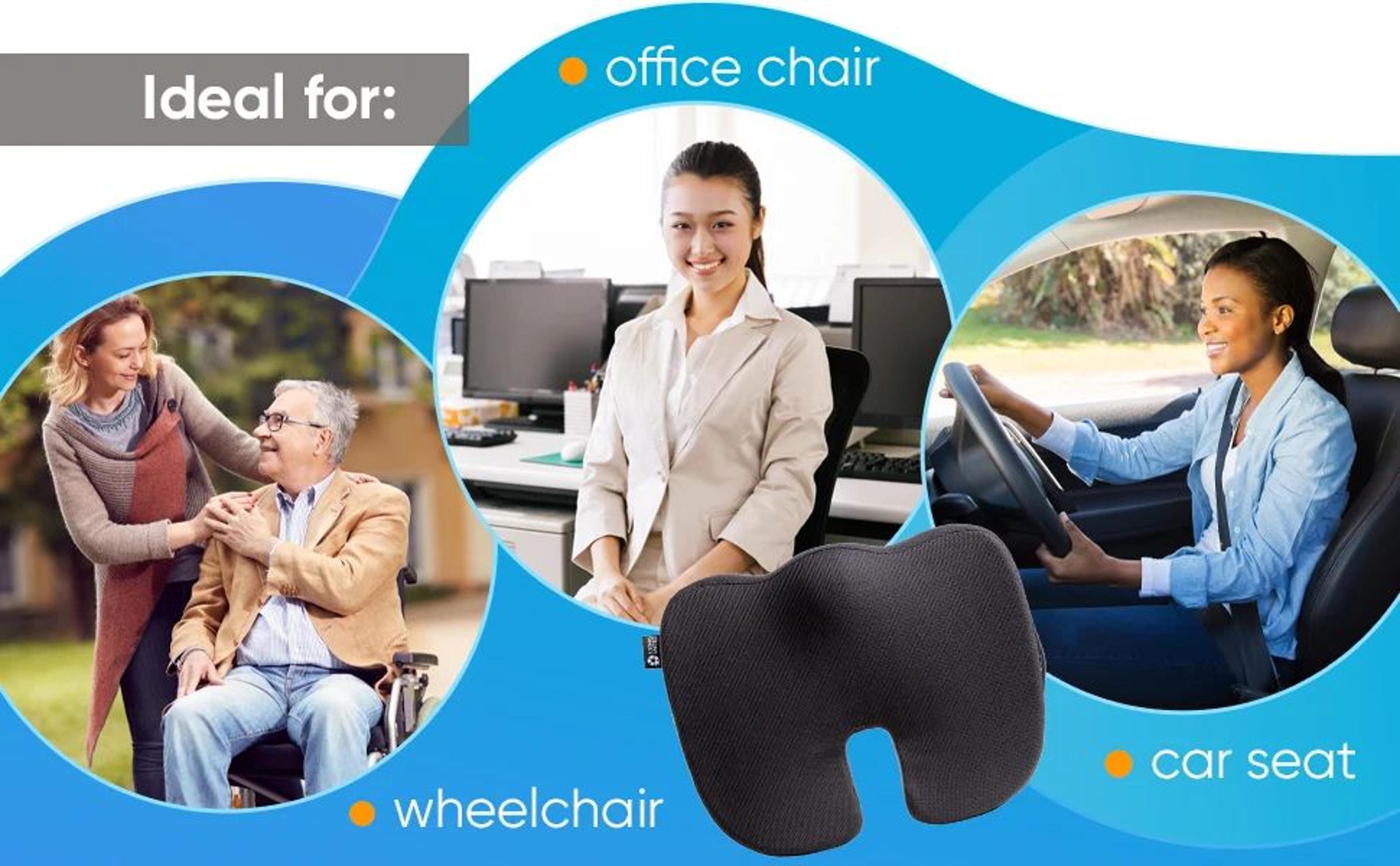 U Shaped Memory Foam Seat Cushion For Car Office And Travel 9