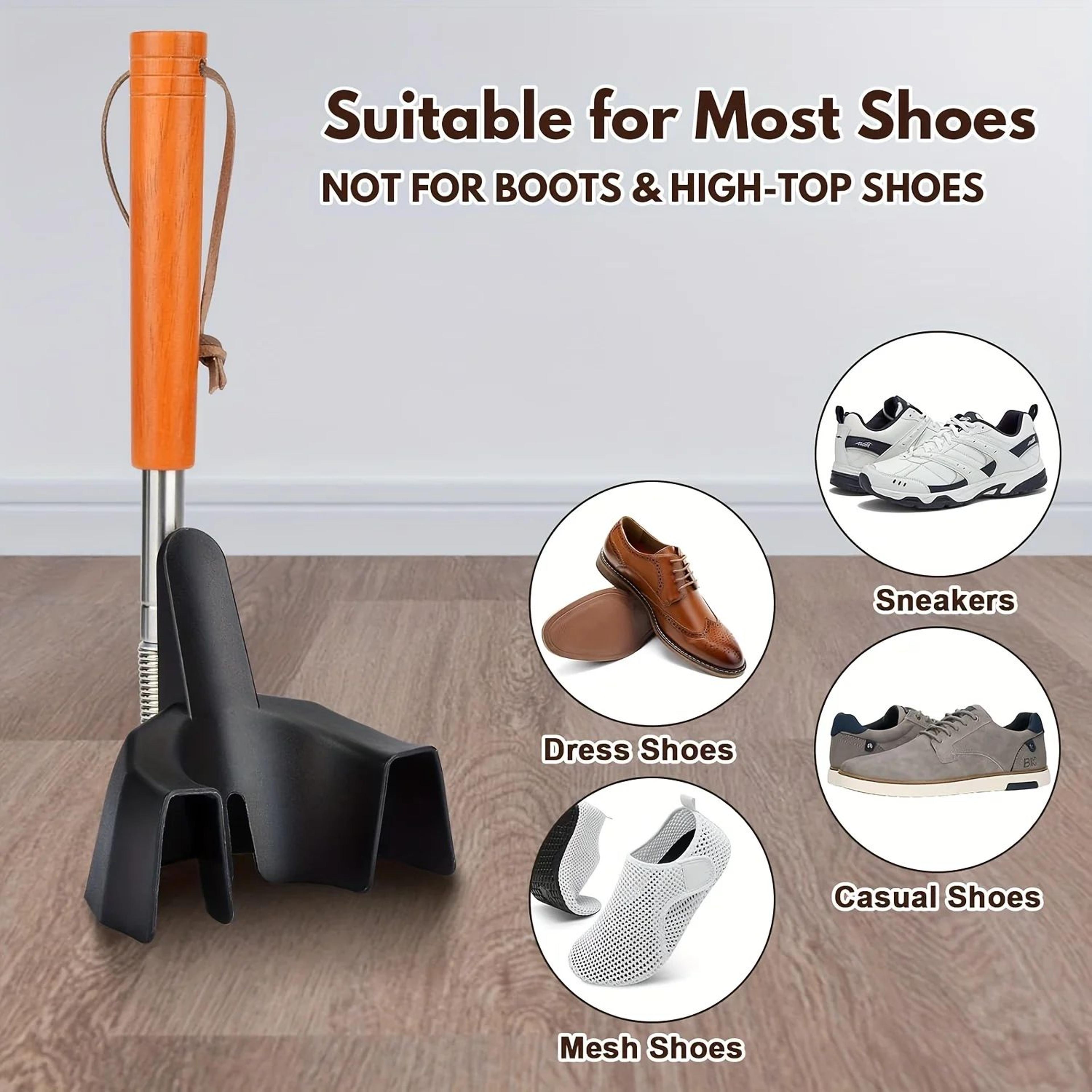 Long Handle Stainless Steel Shoe Horn For Easy Dressing 6