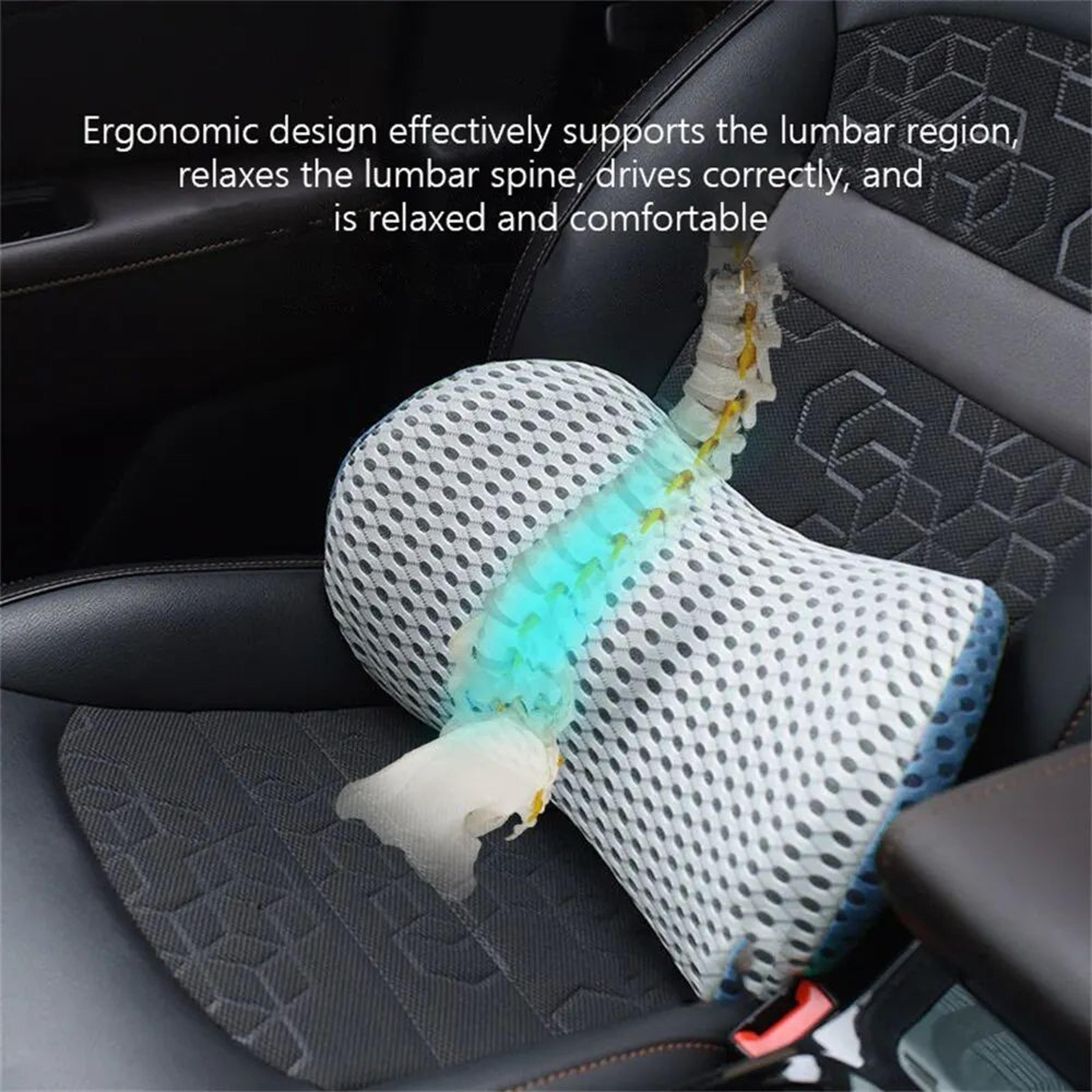 Ergonomic Memory Foam Lumbar Support Pillow For Chair And Car 7