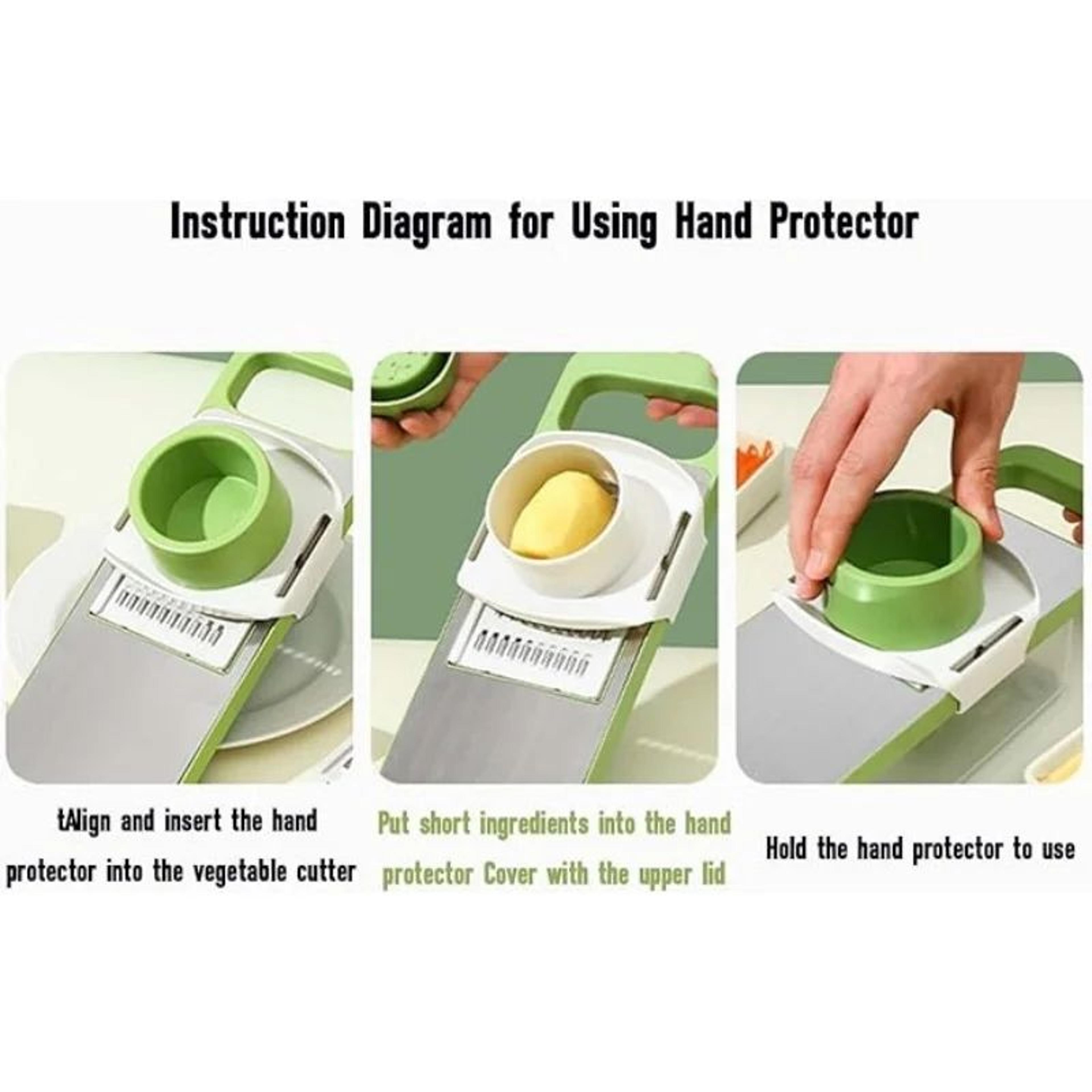 7 Piece Stainless Steel Vegetable Slicer Grater And Shredder Set 3