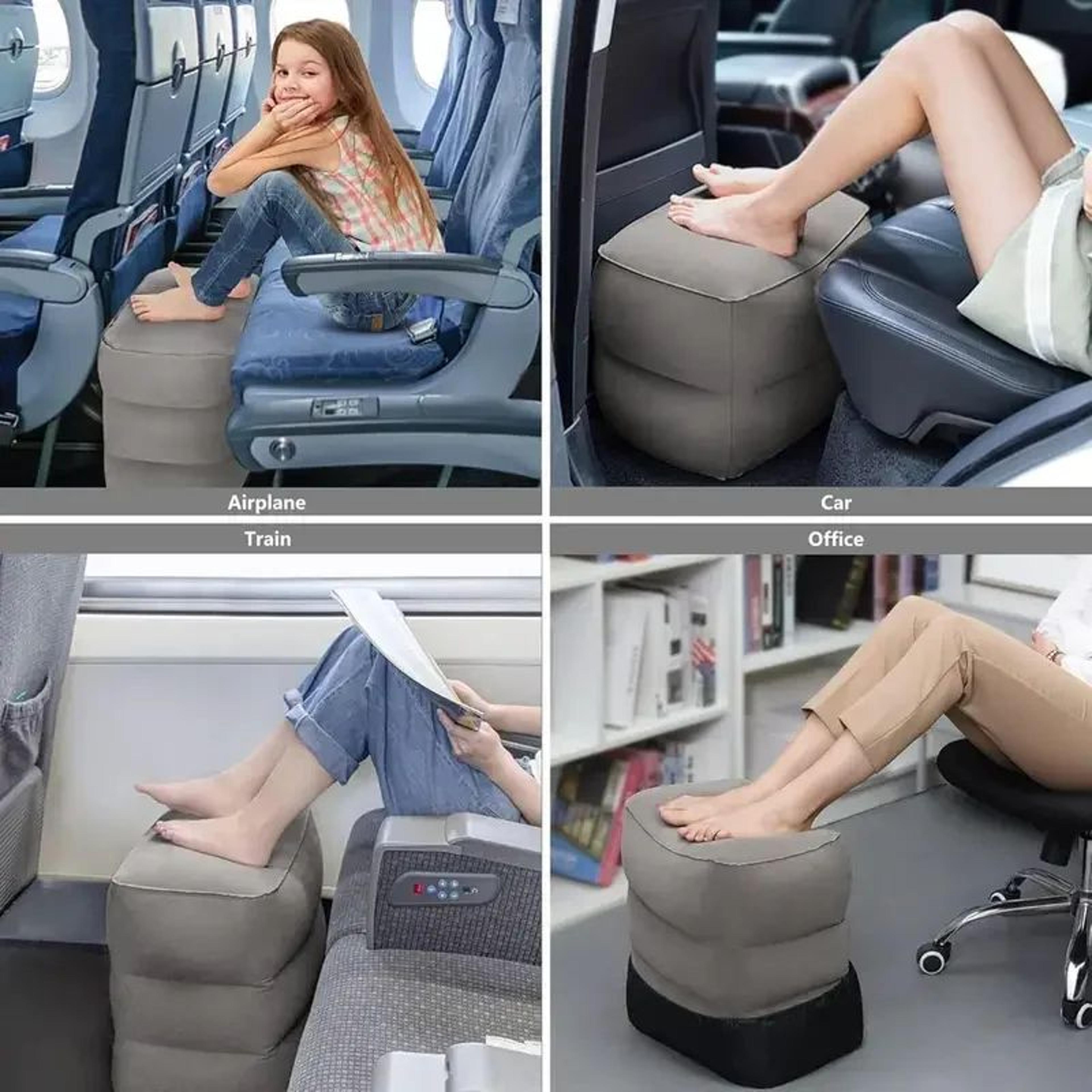 Adjustable 3 Layer Inflatable Travel Foot Rest Pillow 5