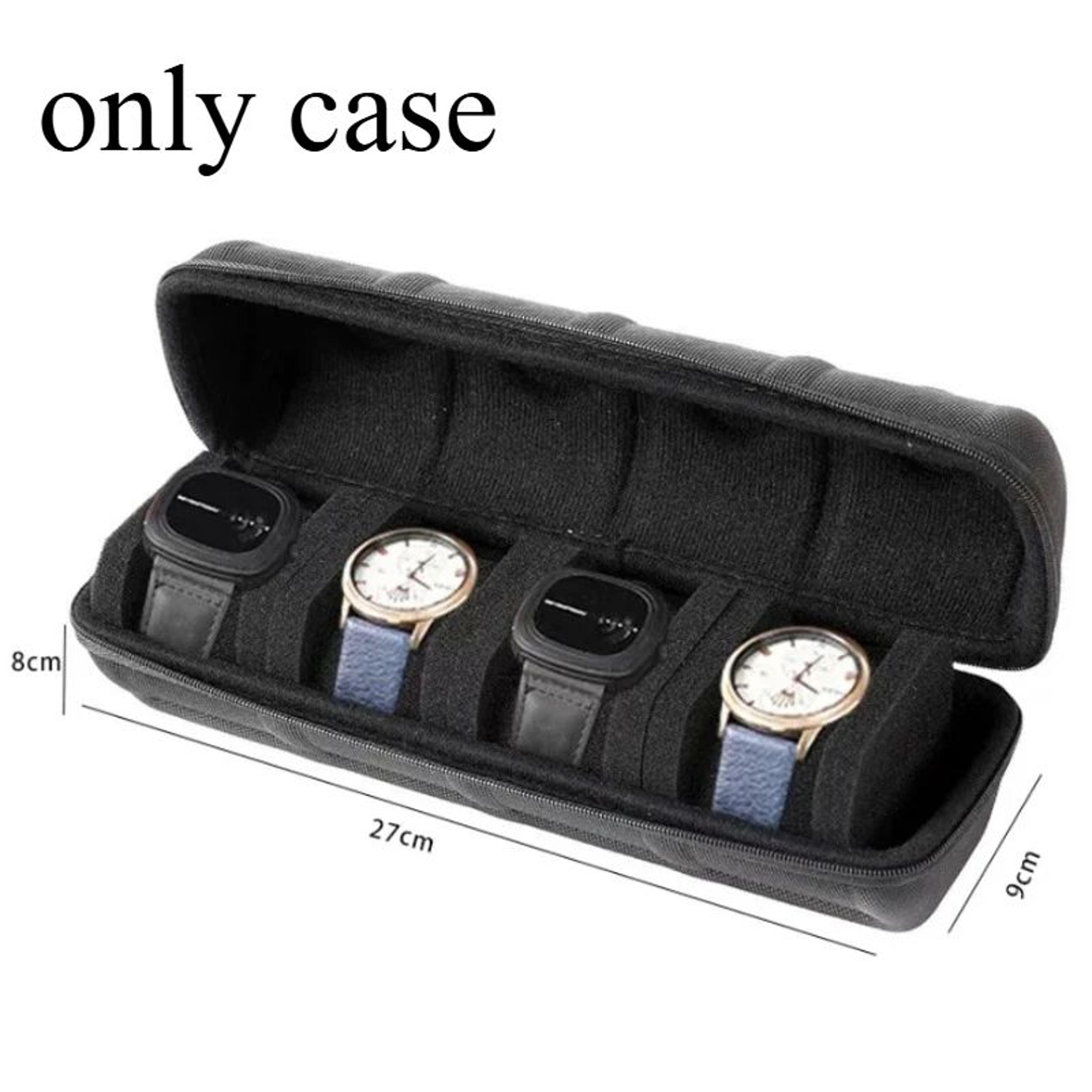 Hard Shell Watch Travel Case With Soft Pads And Handle 10