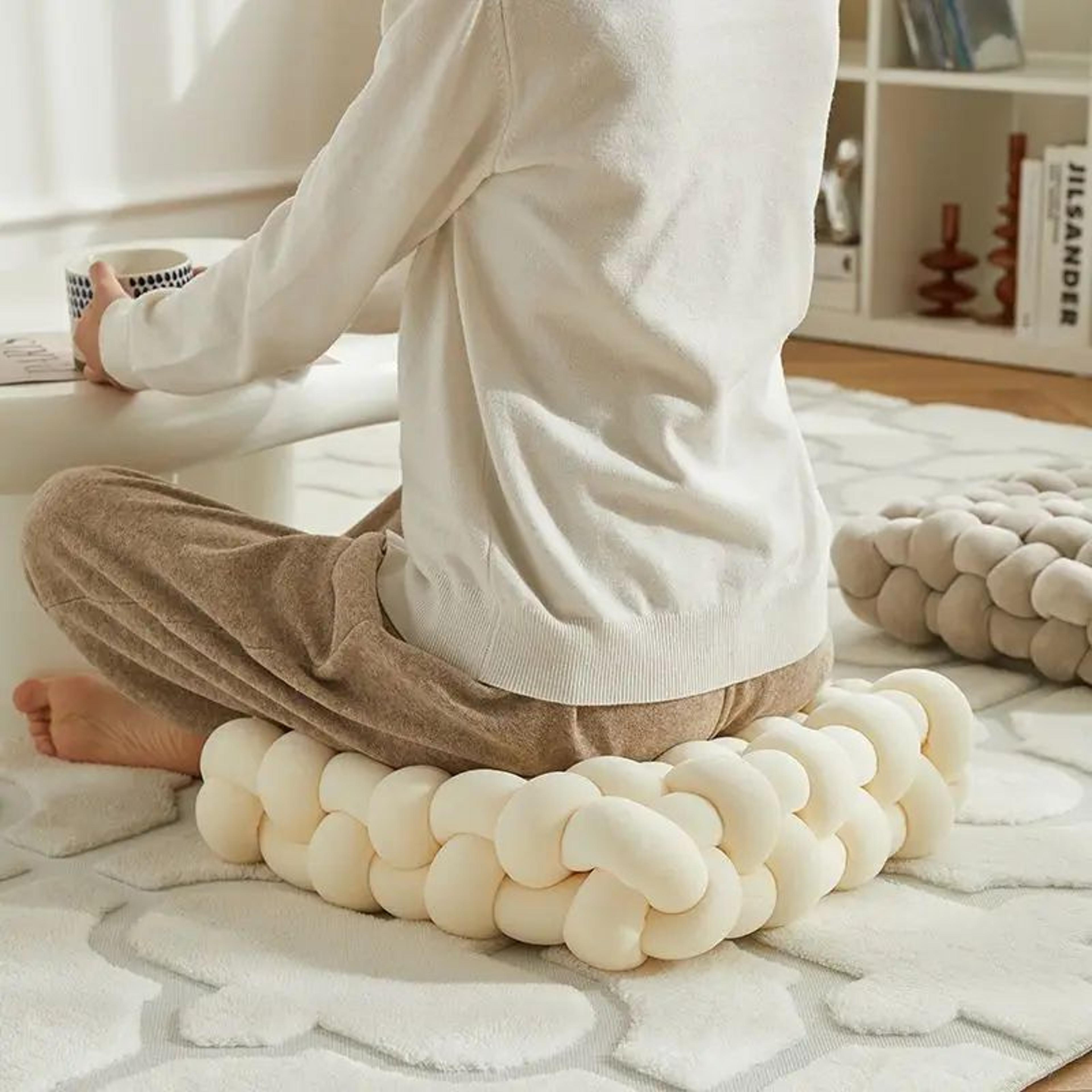 Soft Plush Hand Woven Knot Cushion For Sofa And Chair 6