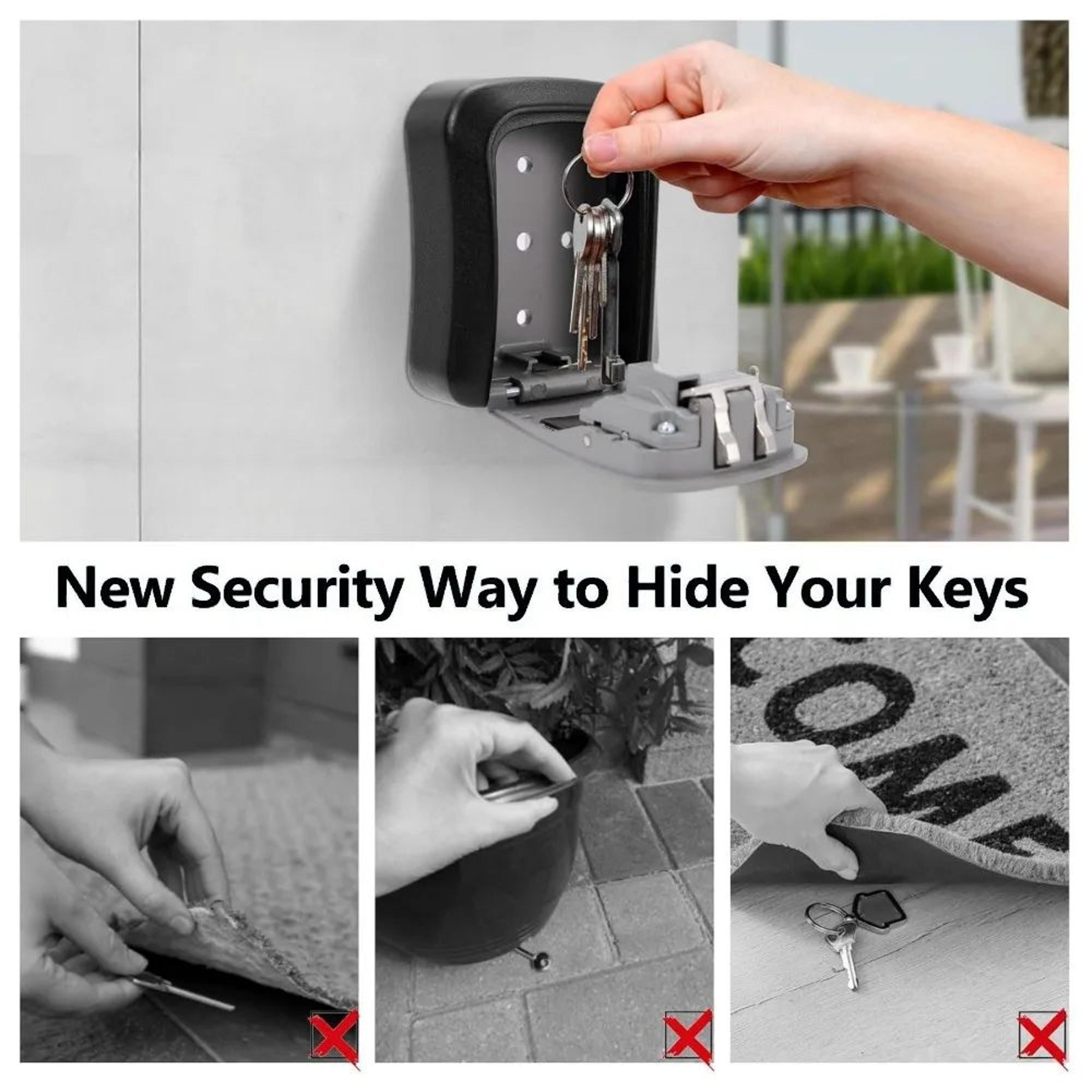 Wall Mount 4 Digit Combination Key Lock Box 2