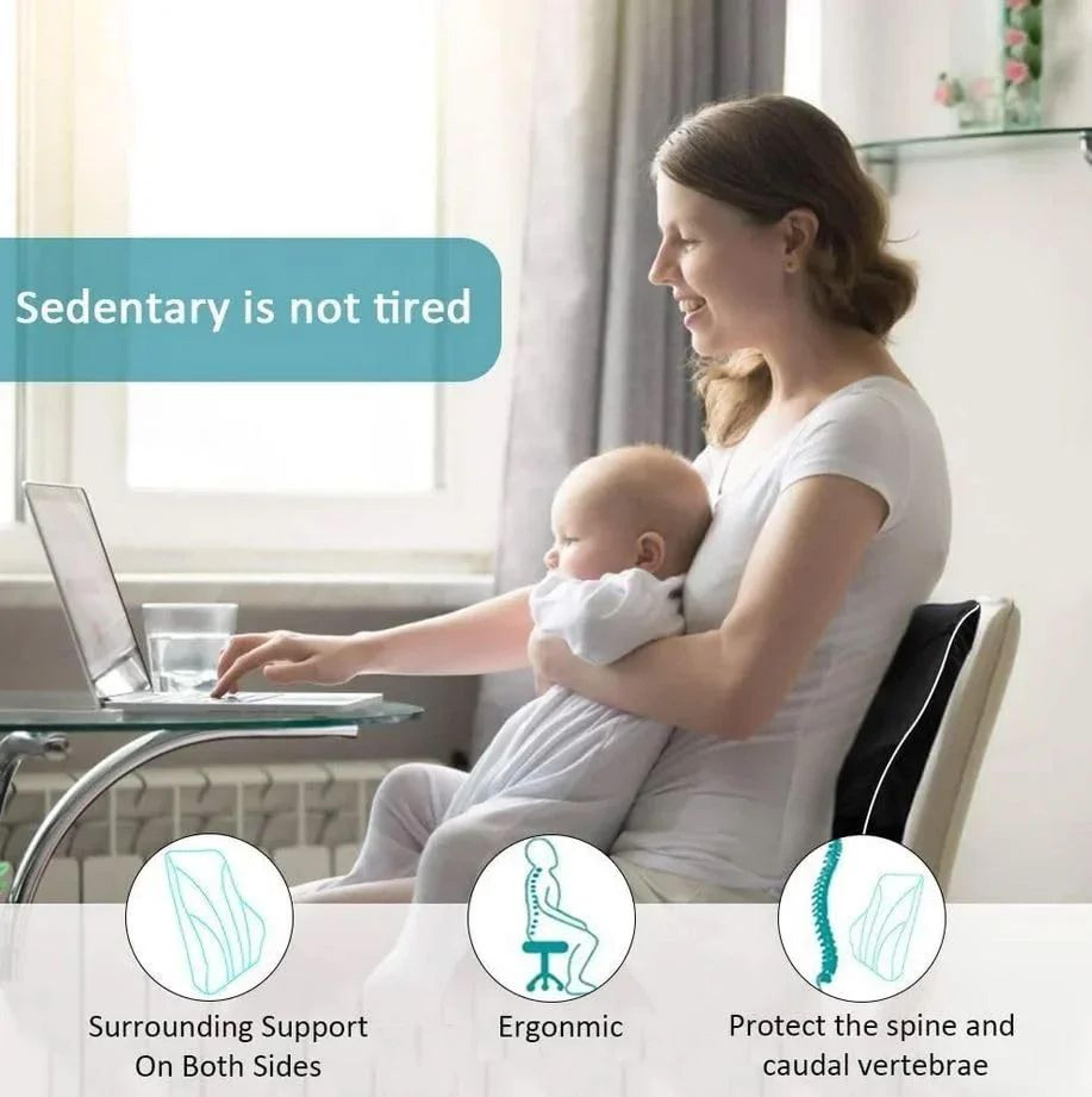 Memory Foam Lumbar Support Pillow With Adjustable Back Support 8