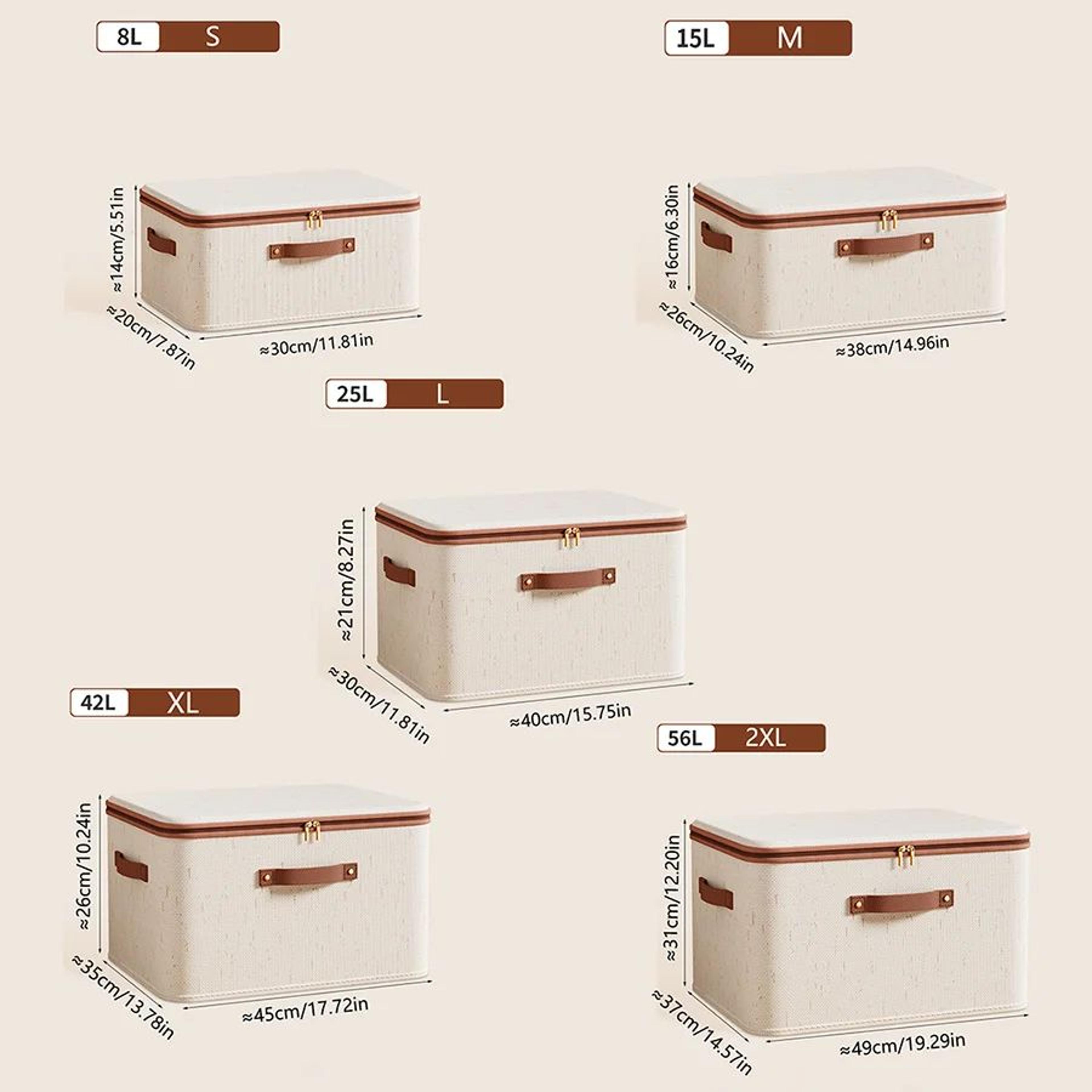 Foldable Linen Under Bed Storage Box With Lid And Handle 1