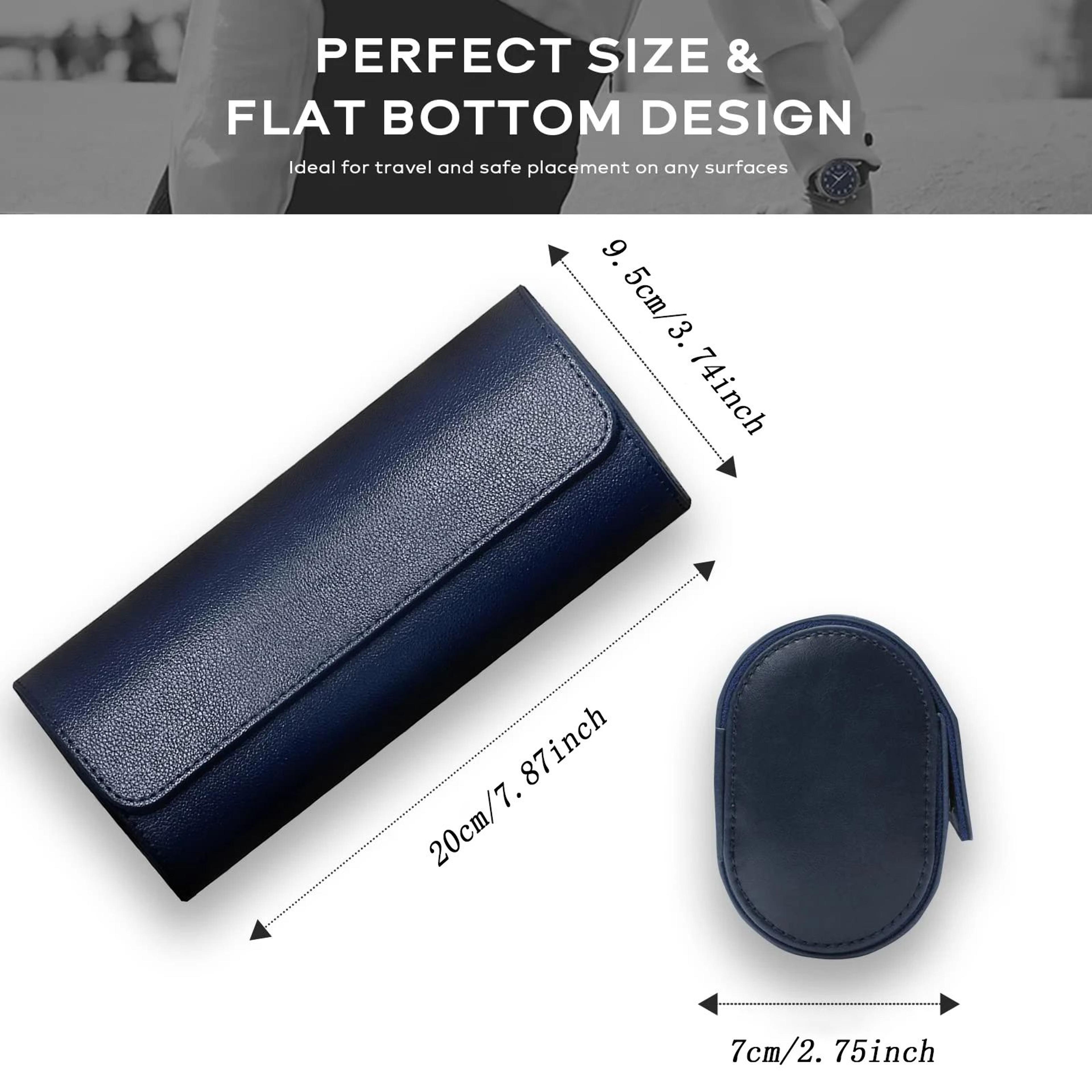 3 Slot Watch Roll Travel Organizer And Storage Case 5
