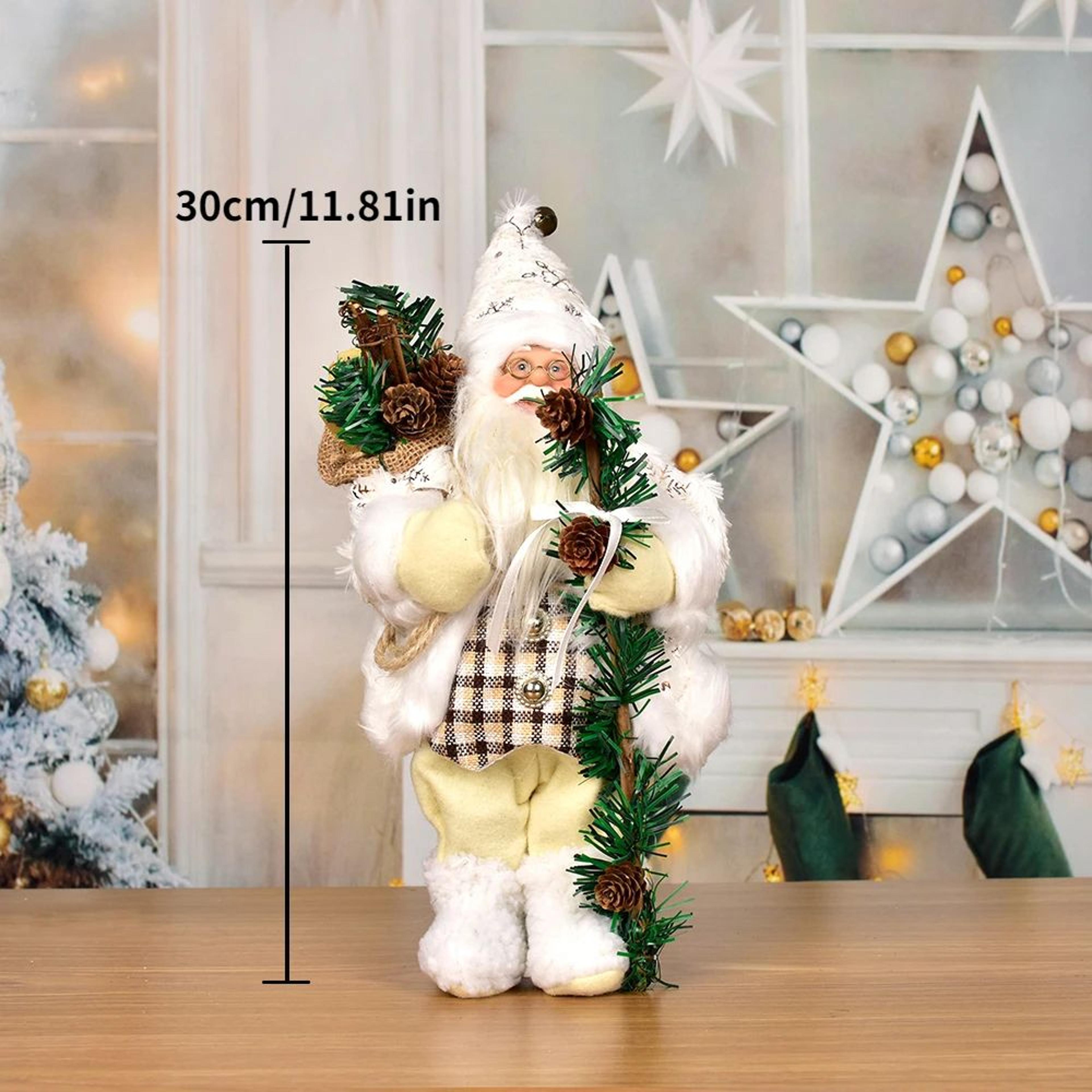 30CM Standing Santa Claus Doll Christmas Decoration 8