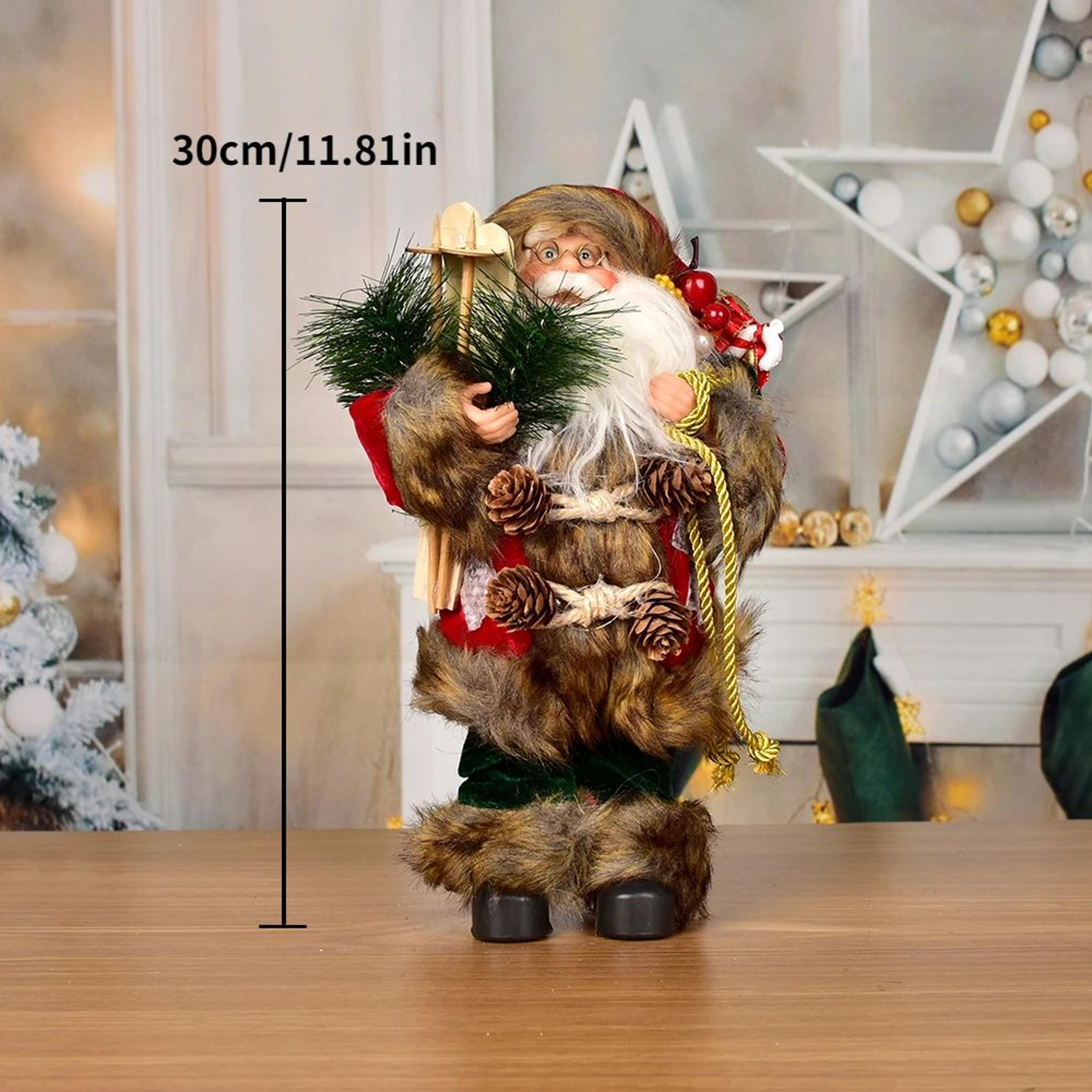 30CM Standing Santa Claus Doll Christmas Decoration 13