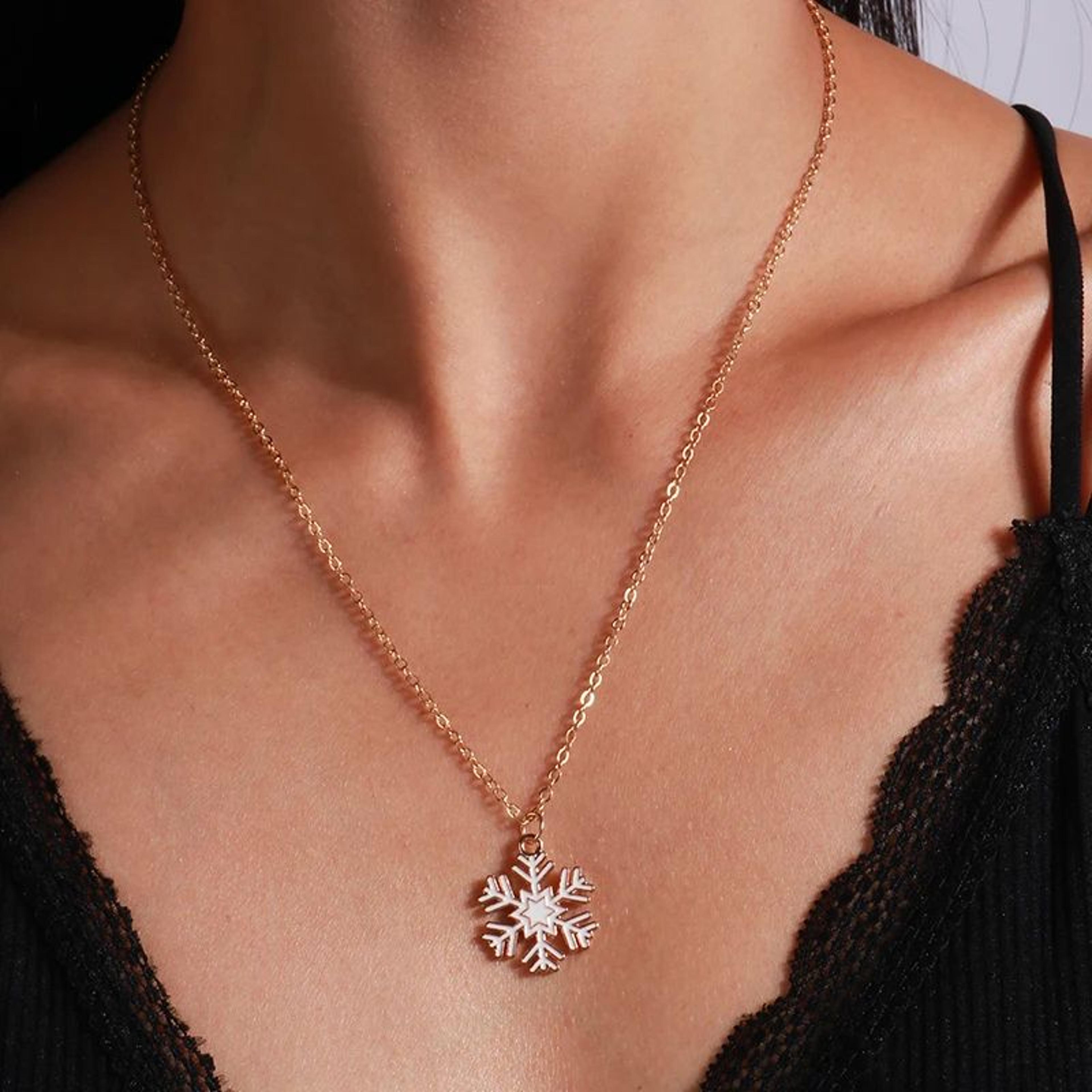 Cute Christmas Enamel Pendant Necklace For Women 3
