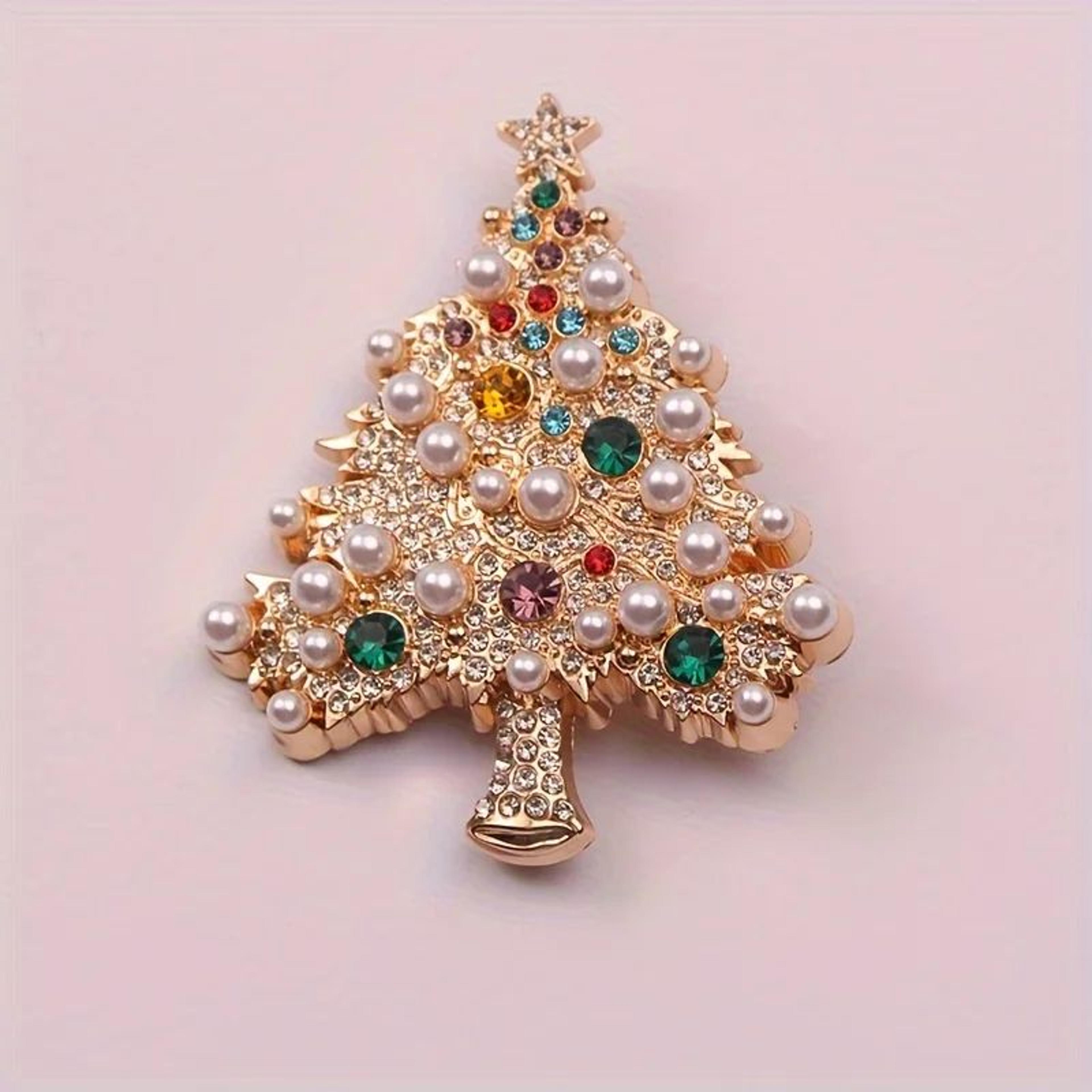 Colorful Christmas Tree Brooch Pin For Women 2