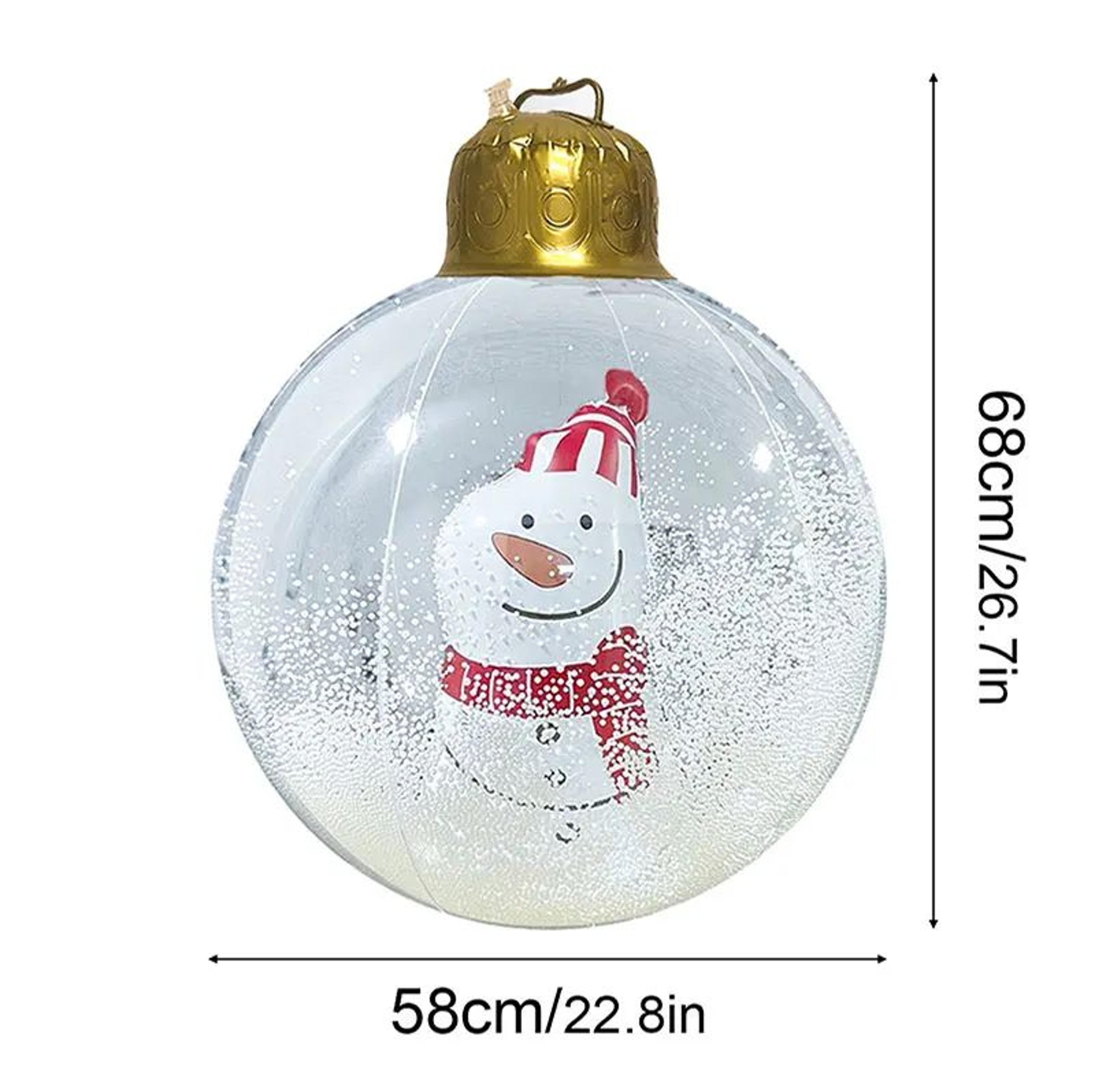 Giant Transparent Inflatable Christmas Snowman Ball 7