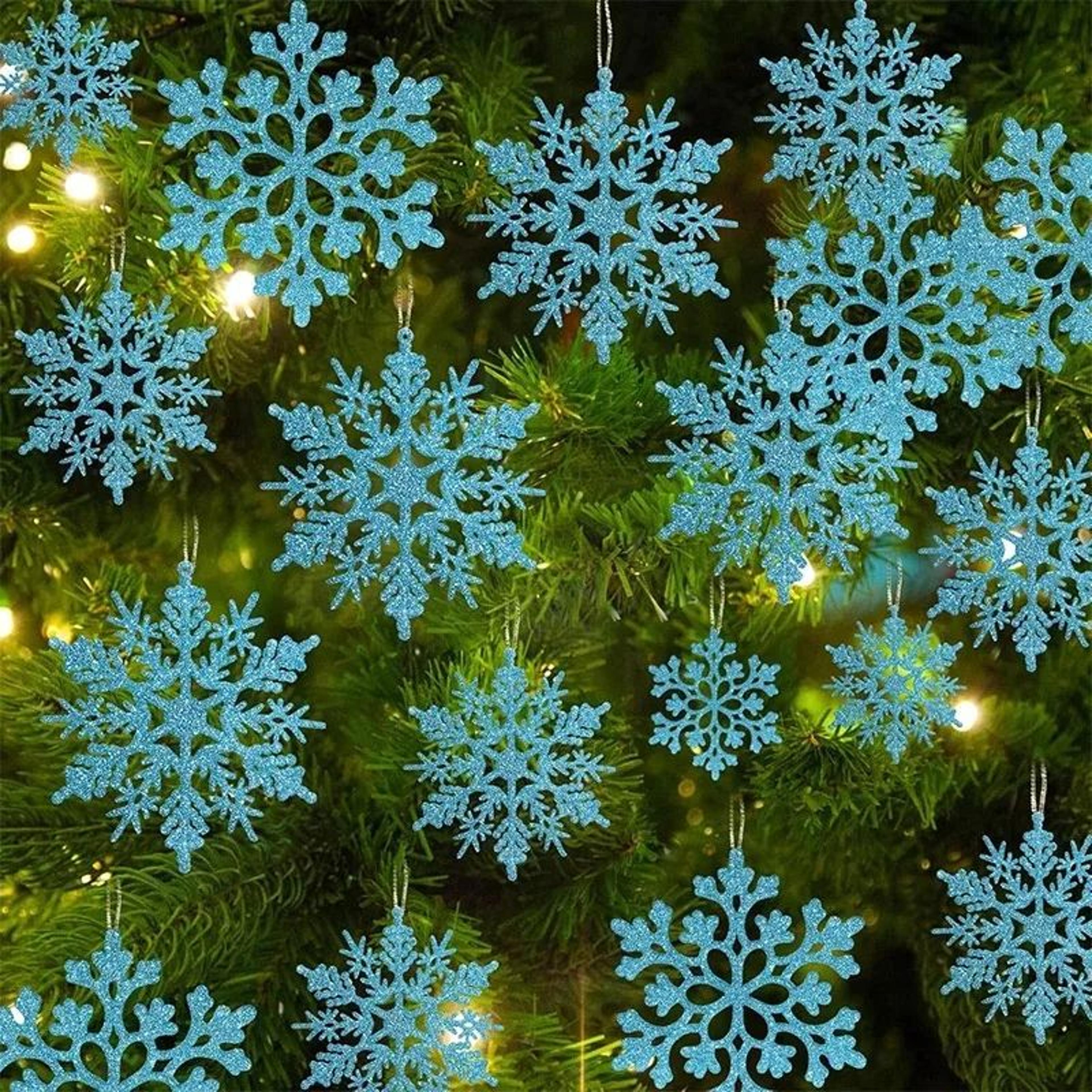12 Piece Paper Snowflake Christmas Hanging Ornaments 8