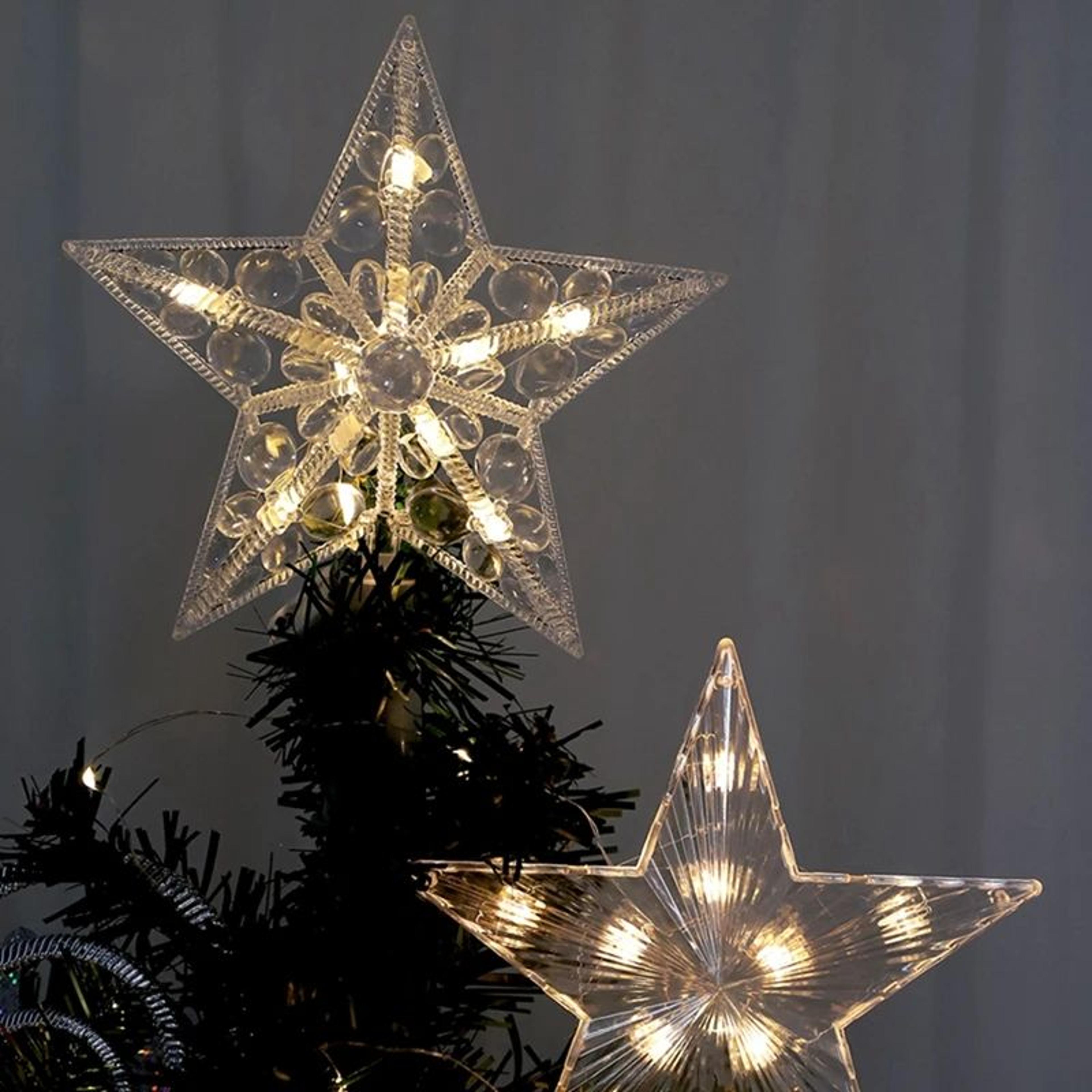 15cm Glowing Star Christmas Tree Hanging Ornament 6