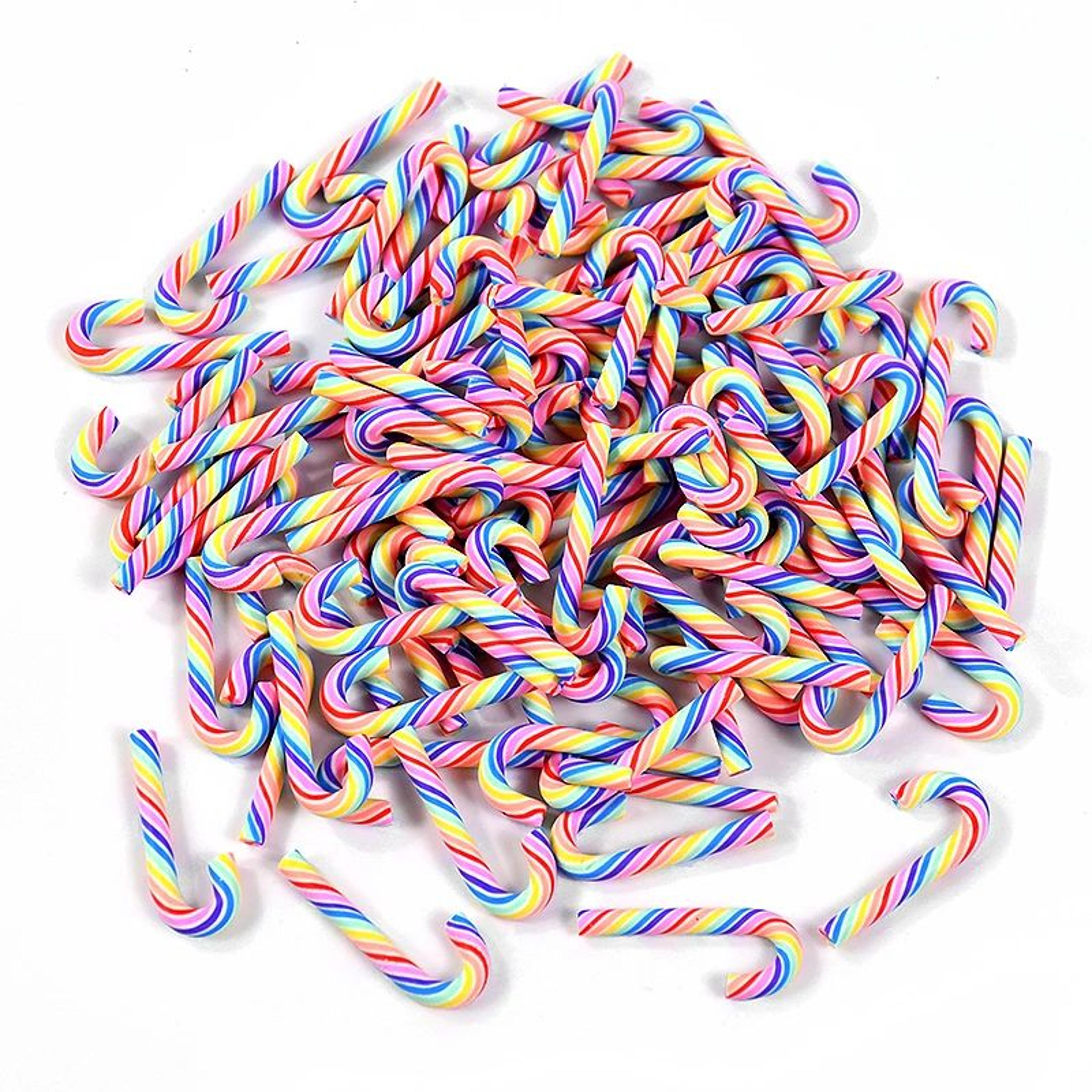 Mini Red White Candy Cane Christmas Ornaments 13