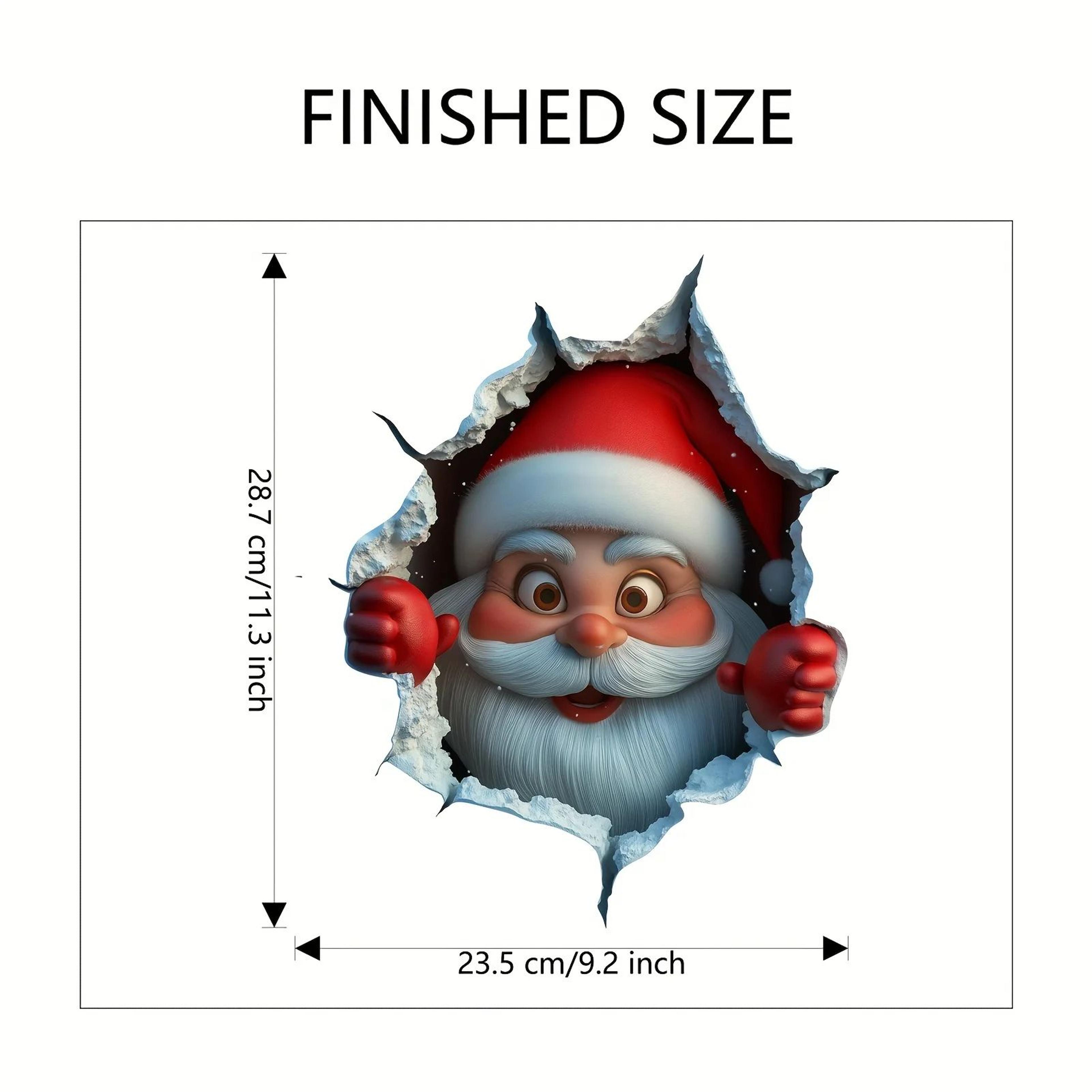 Christmas Santa Waterproof Wall And Window Sticker 3