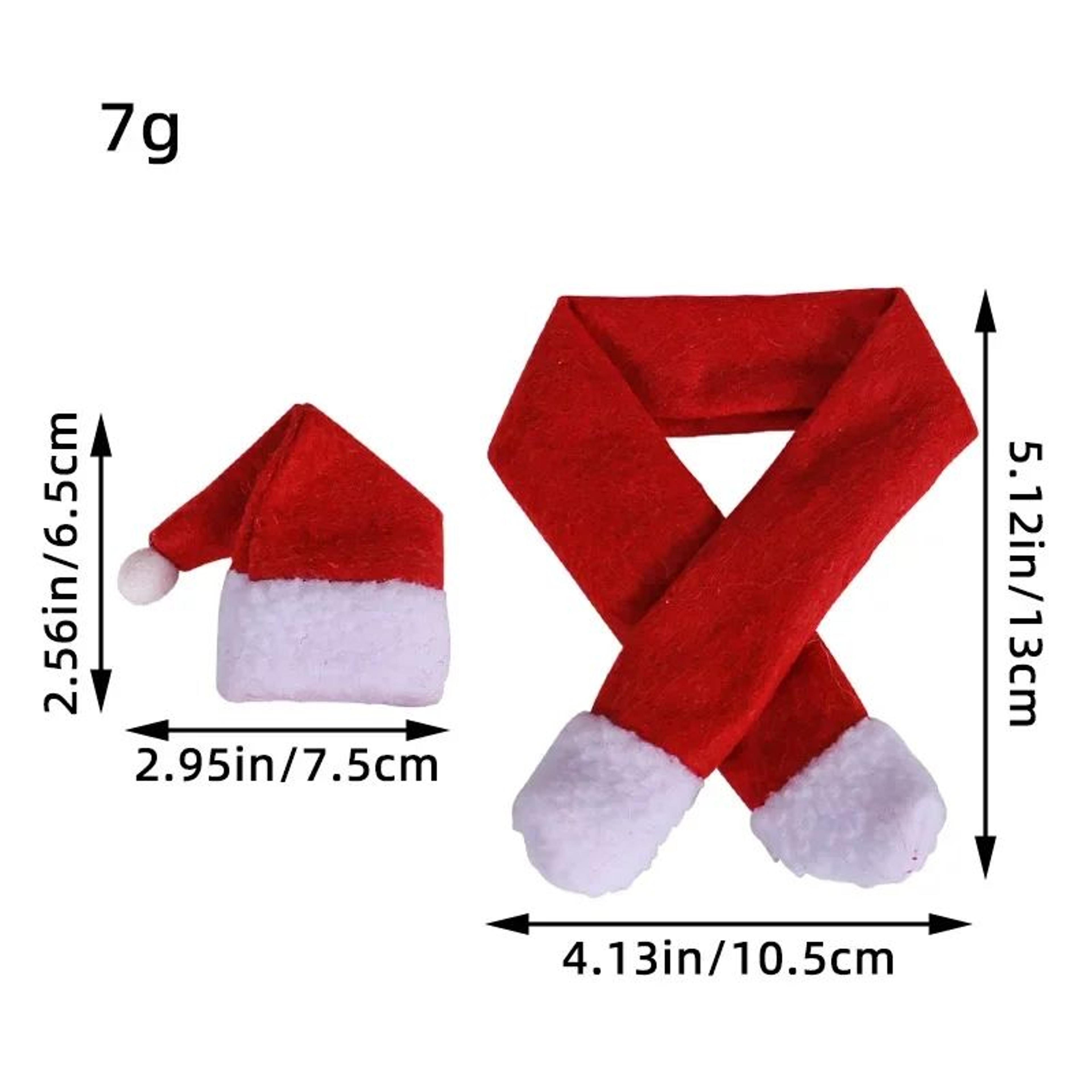 Red Christmas Wine Bottle Hat And Scarf Cover 4