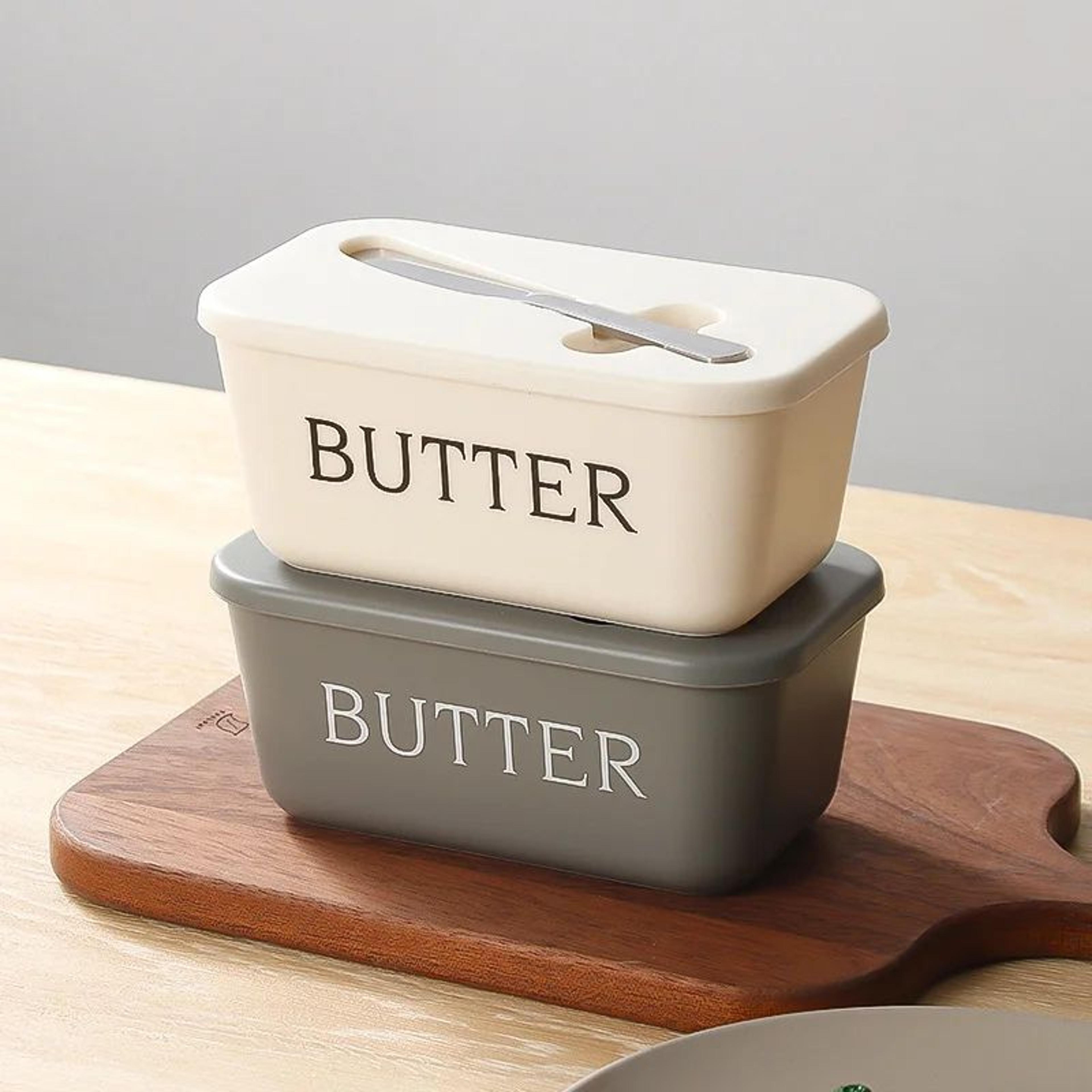 Large Capacity Butter And Cheese Storage Box With Knife 2