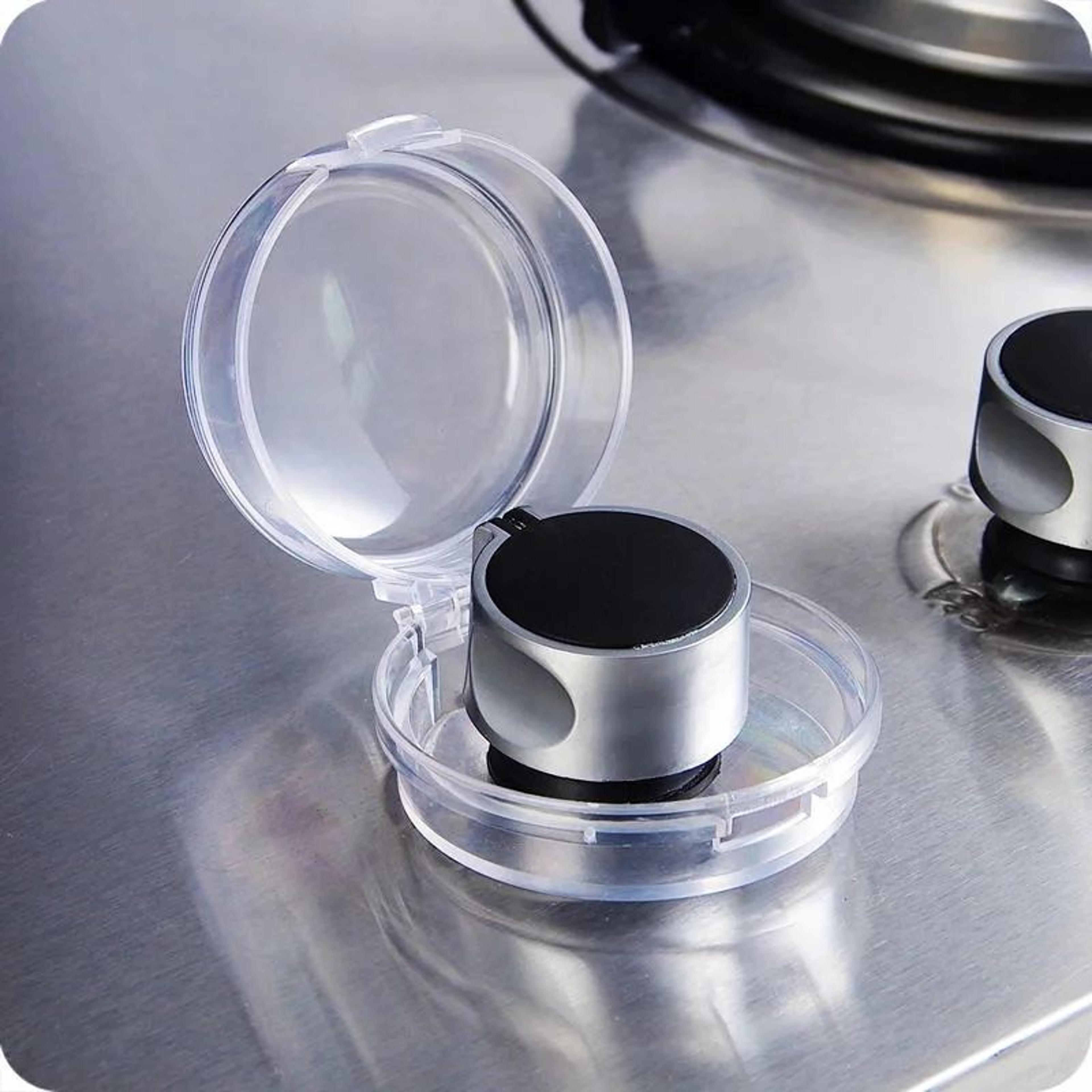 4 Piece Child Safety Gas Stove Knob Protector Covers 5