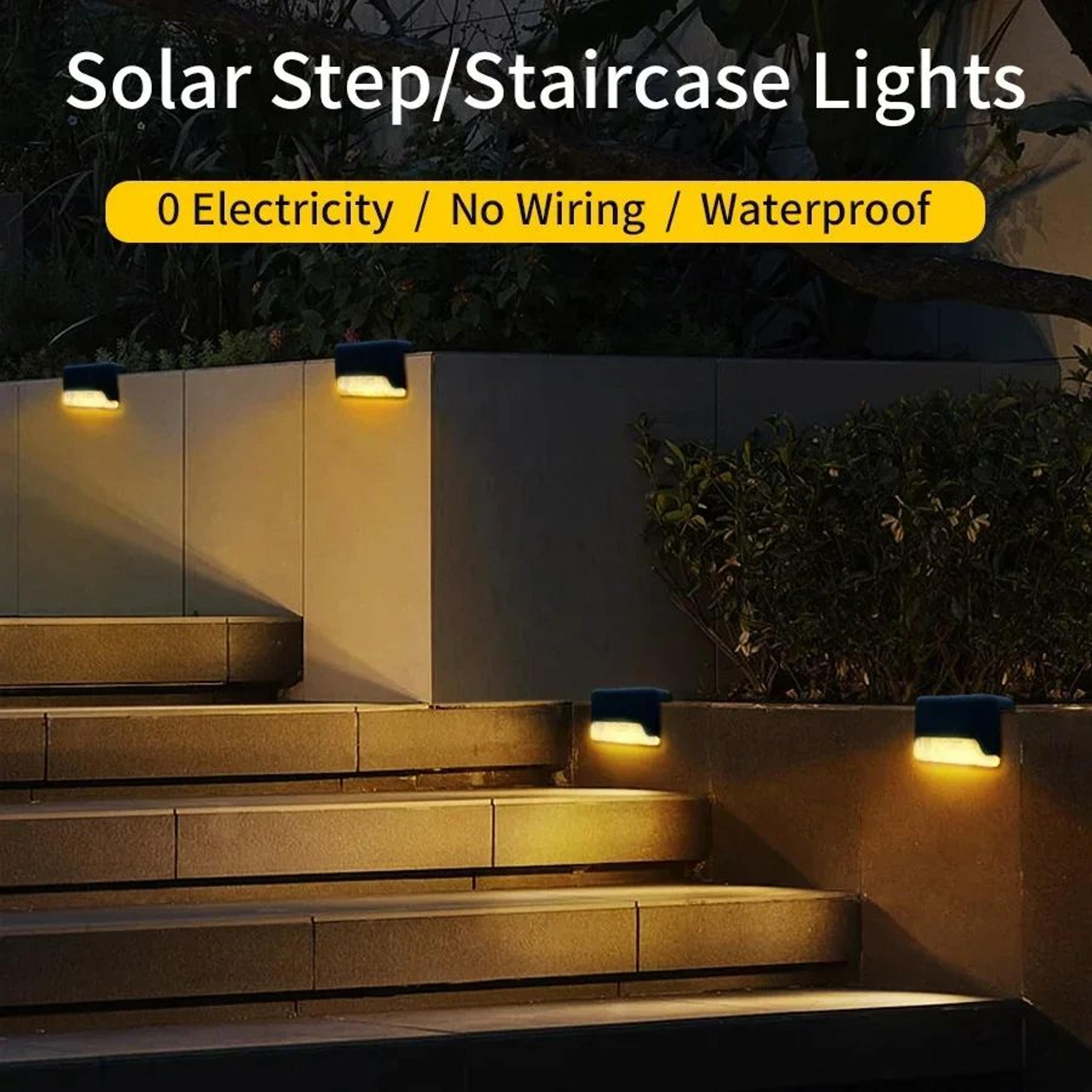 Solar LED Step Lights Waterproof RGB Outdoor Deck And Fence Lamps 4
