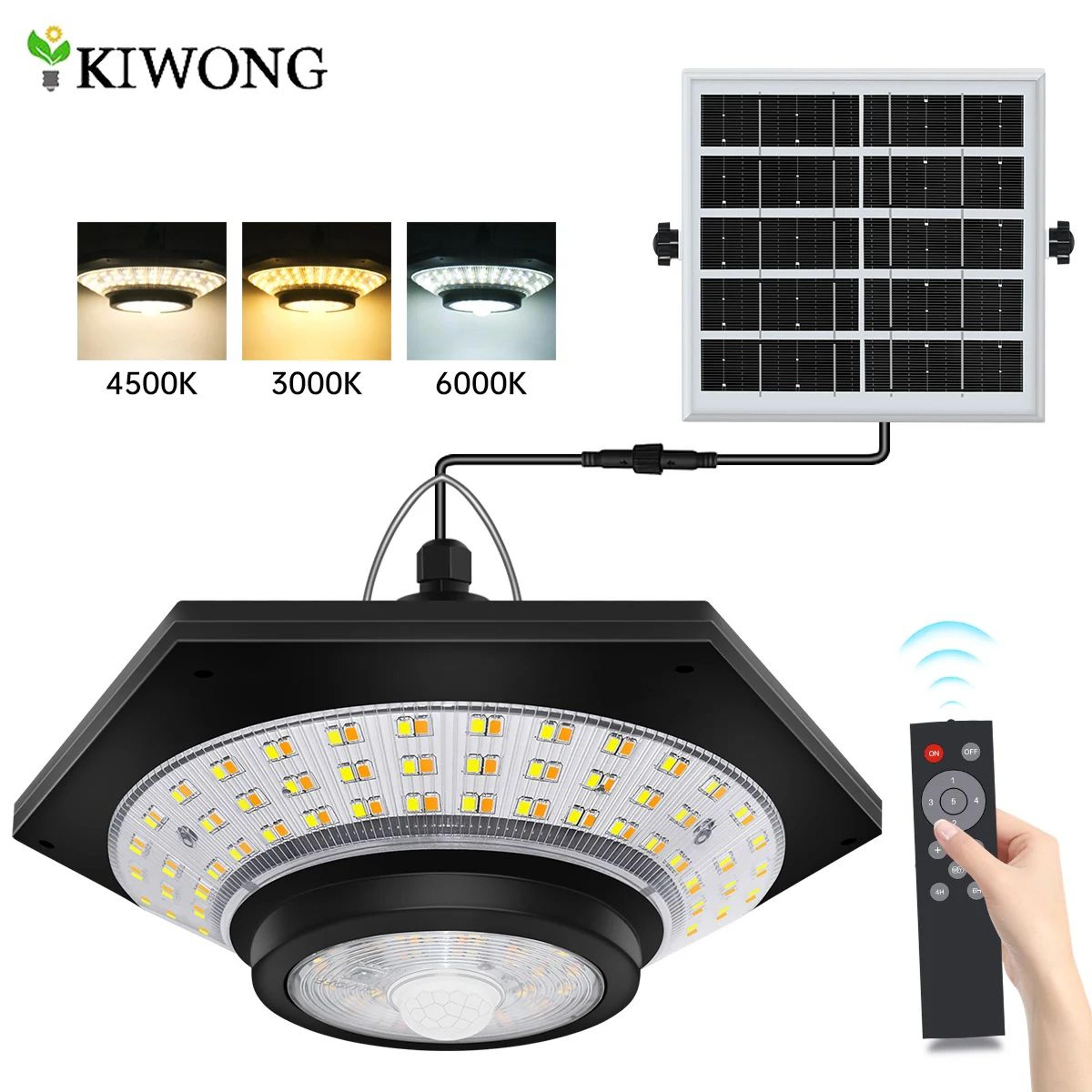 solar pendant shed light 1000lm with remote control and 5 modes
