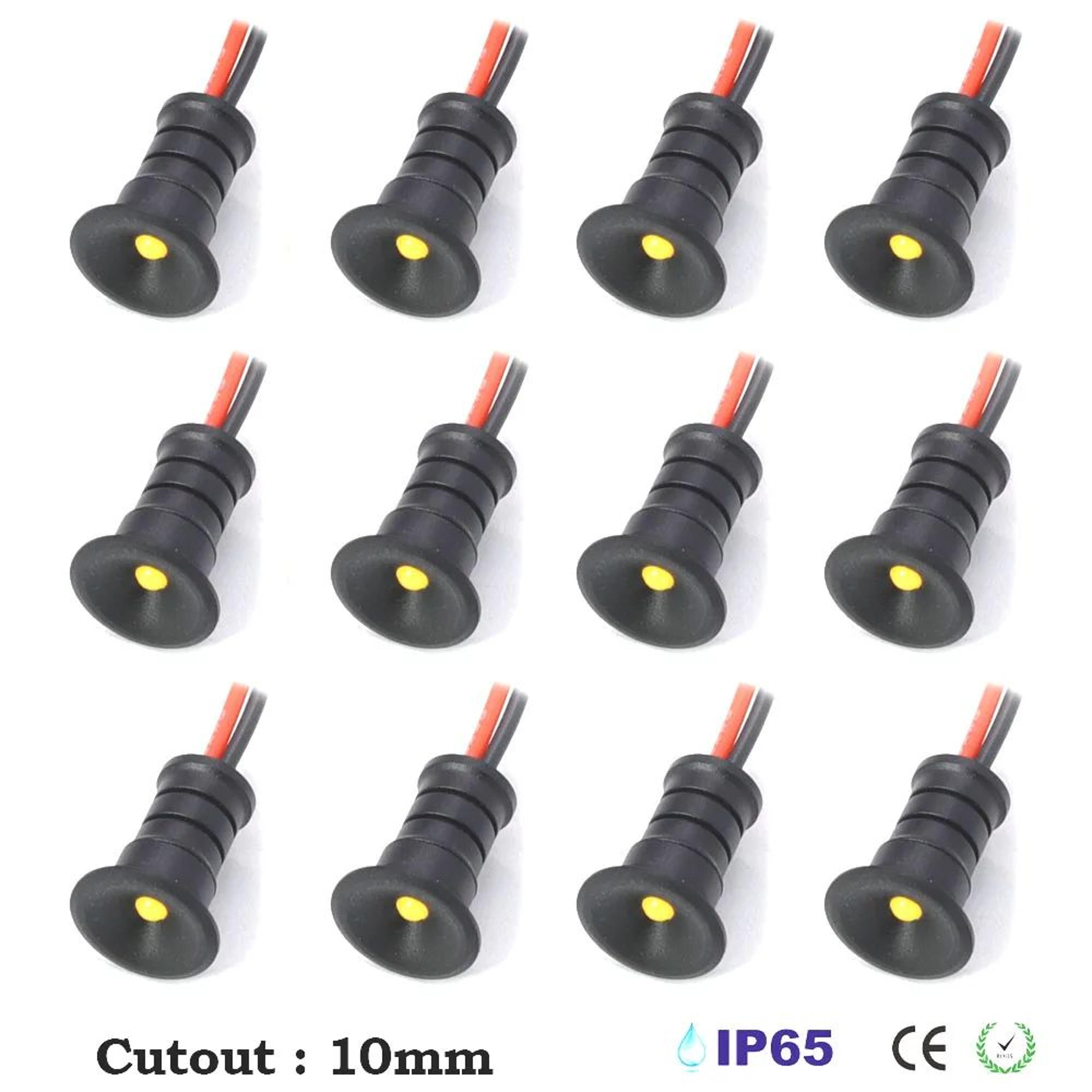10mm Mini LED Downlight IP65 12V Ambient Spotlight 0