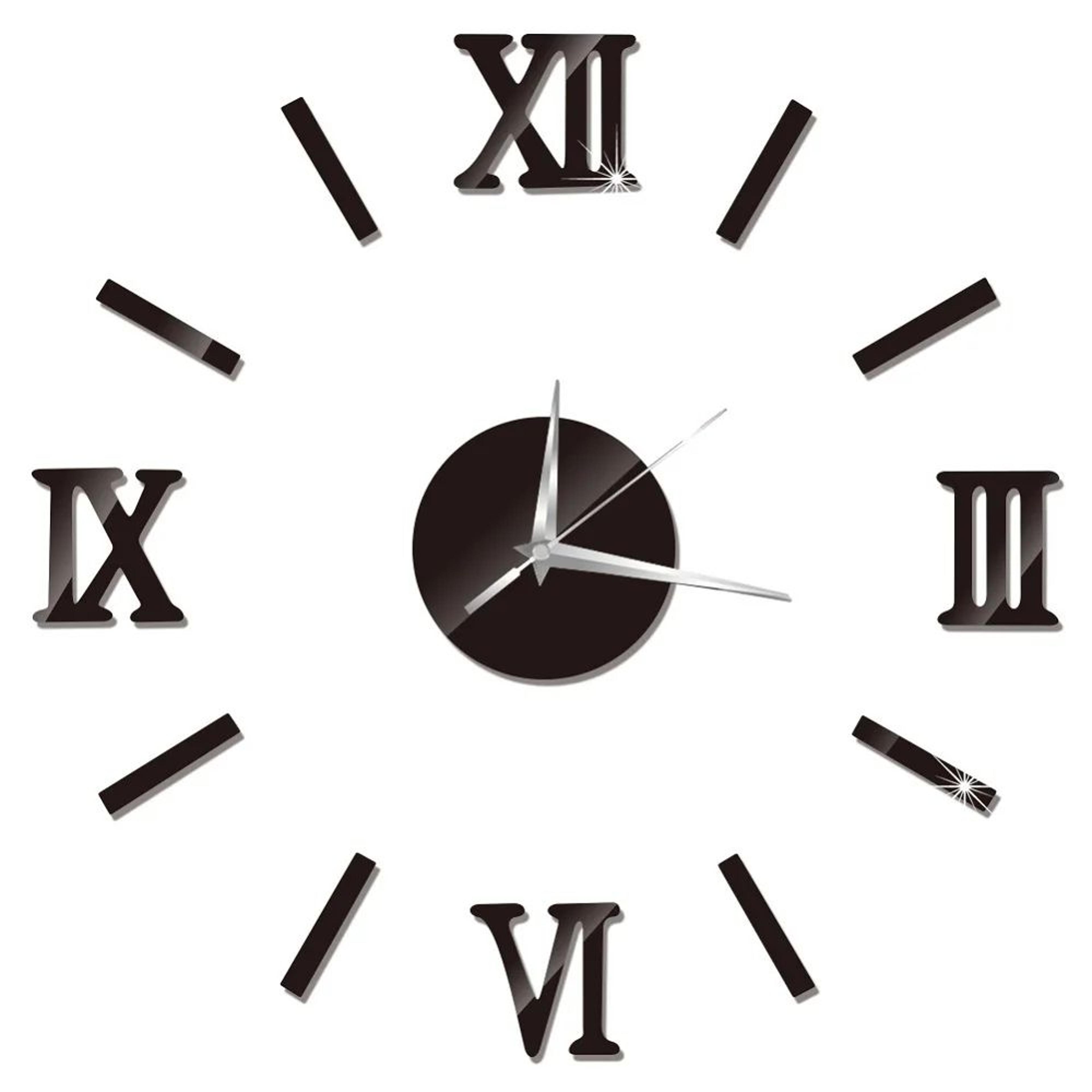 DIY Frameless Mirror Wall Clock For Modern Home Decor 18