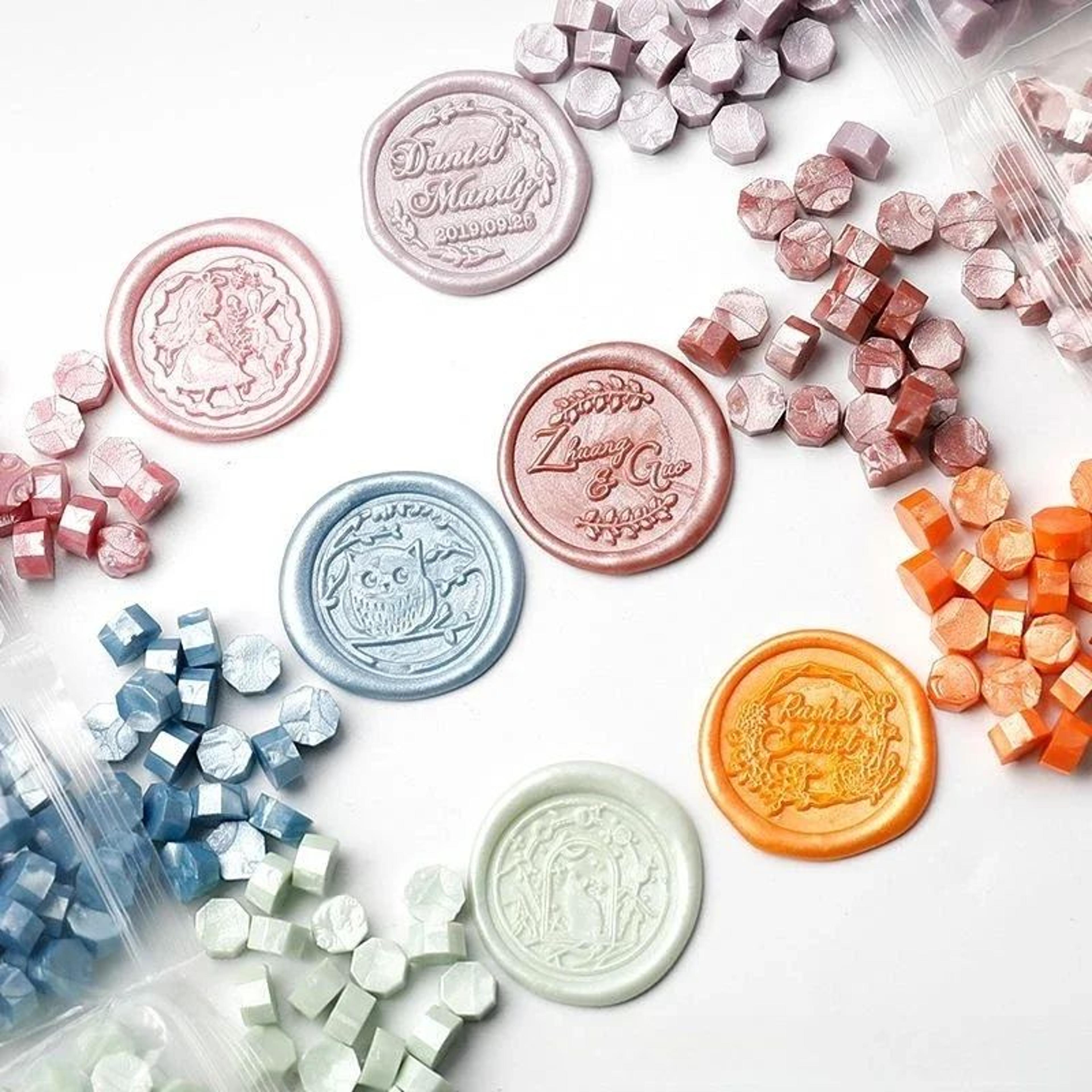 100 Piece Retro Sealing Wax Beads For Invitations And Scrapbook Crafts 2