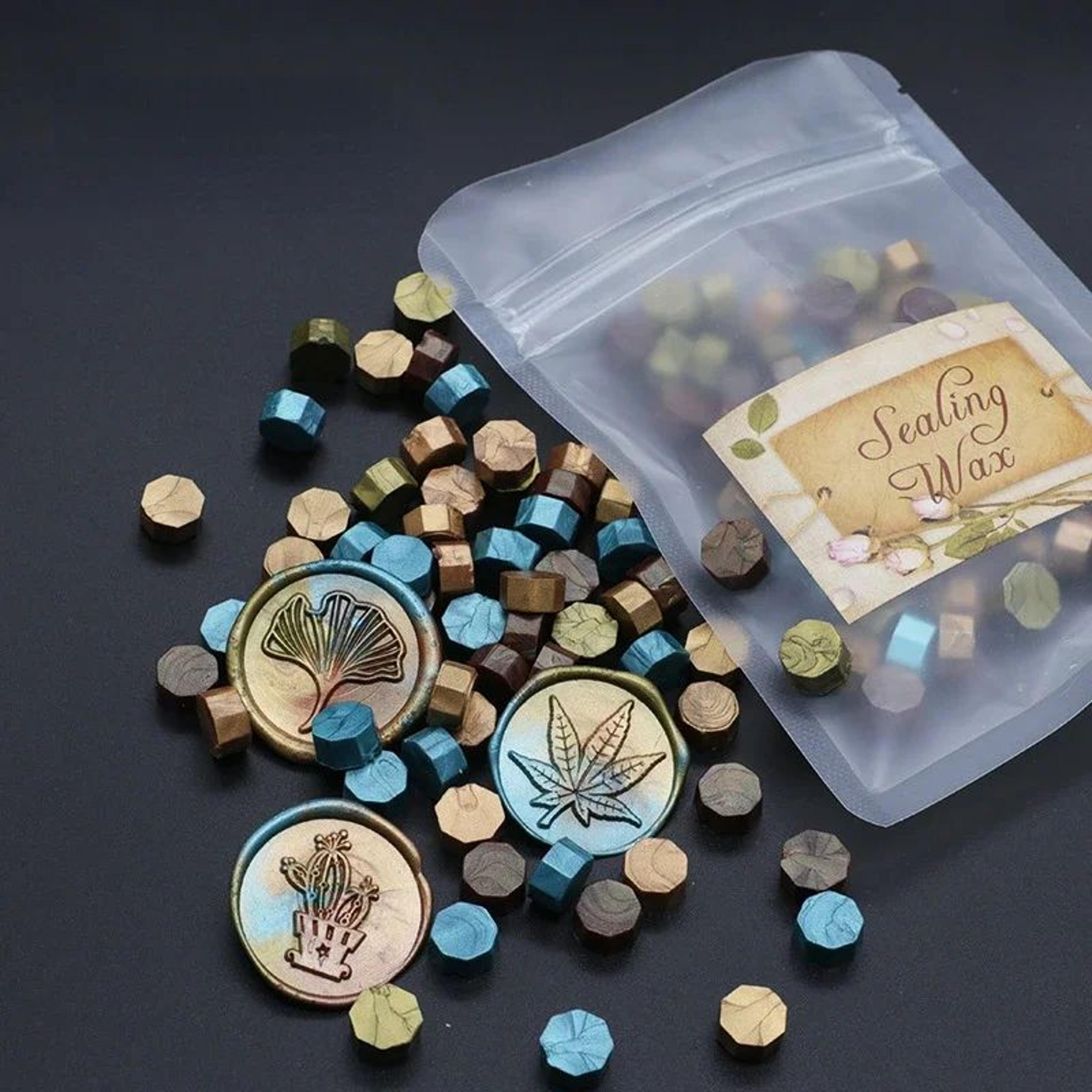 100 Piece Retro Sealing Wax Beads For Invitations And Scrapbook Crafts 17