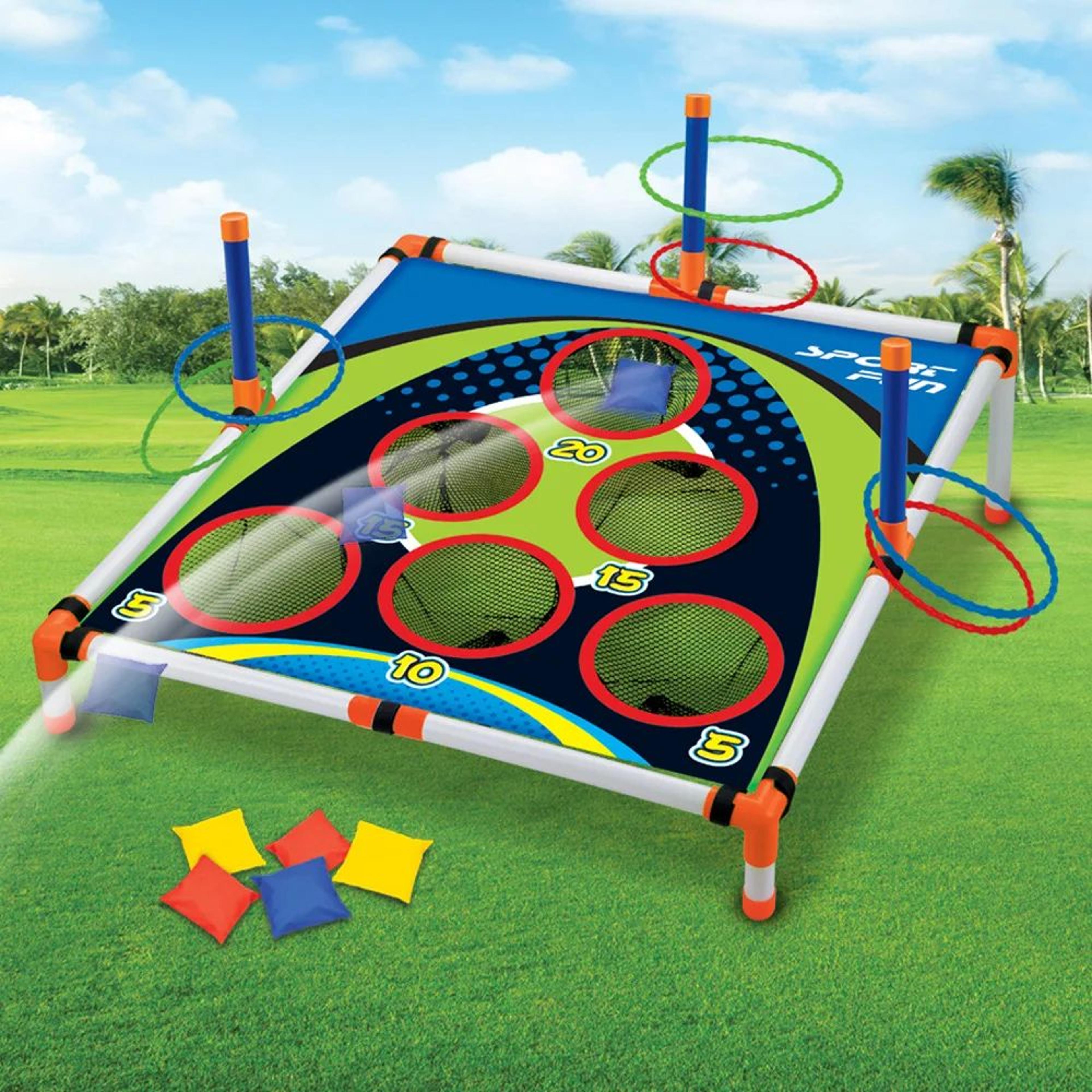 portable outdoor toss game board set for kids and adults