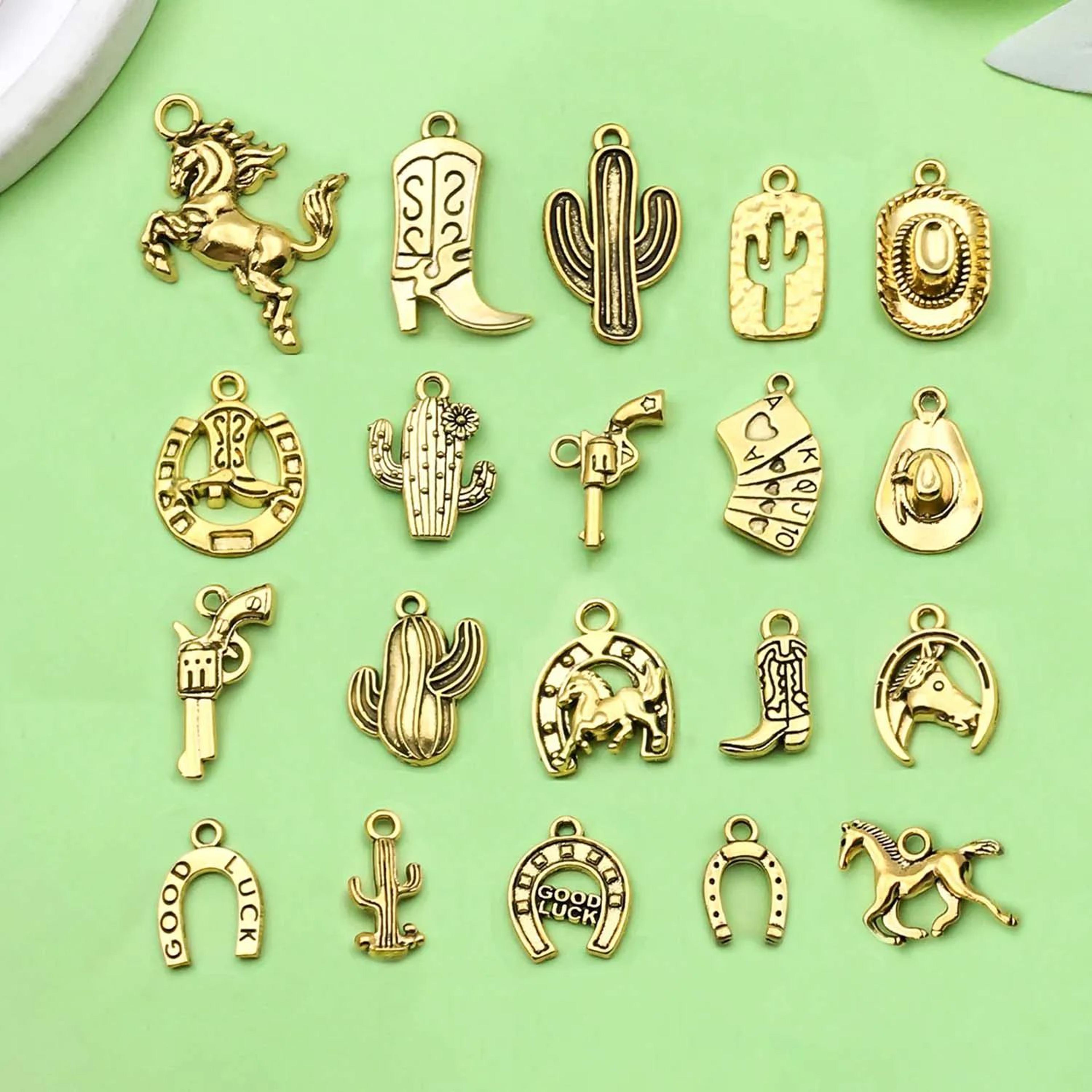 20pcs Western Cowboy Alloy Charms For DIY Bracelets And Necklaces 6