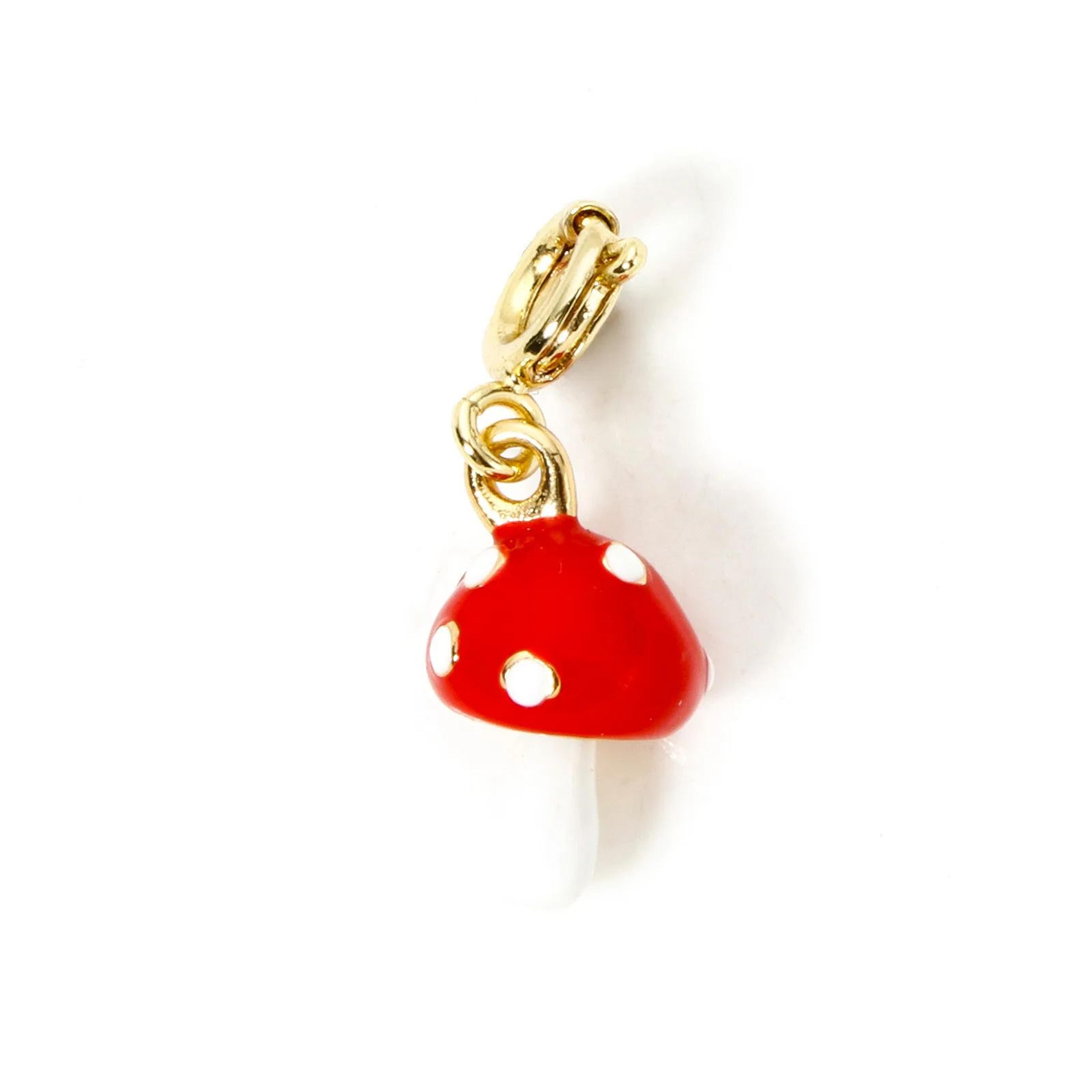 18K Gold Plated Brass Heart Or Horseshoe Charm With Spring Ring Clasp 14