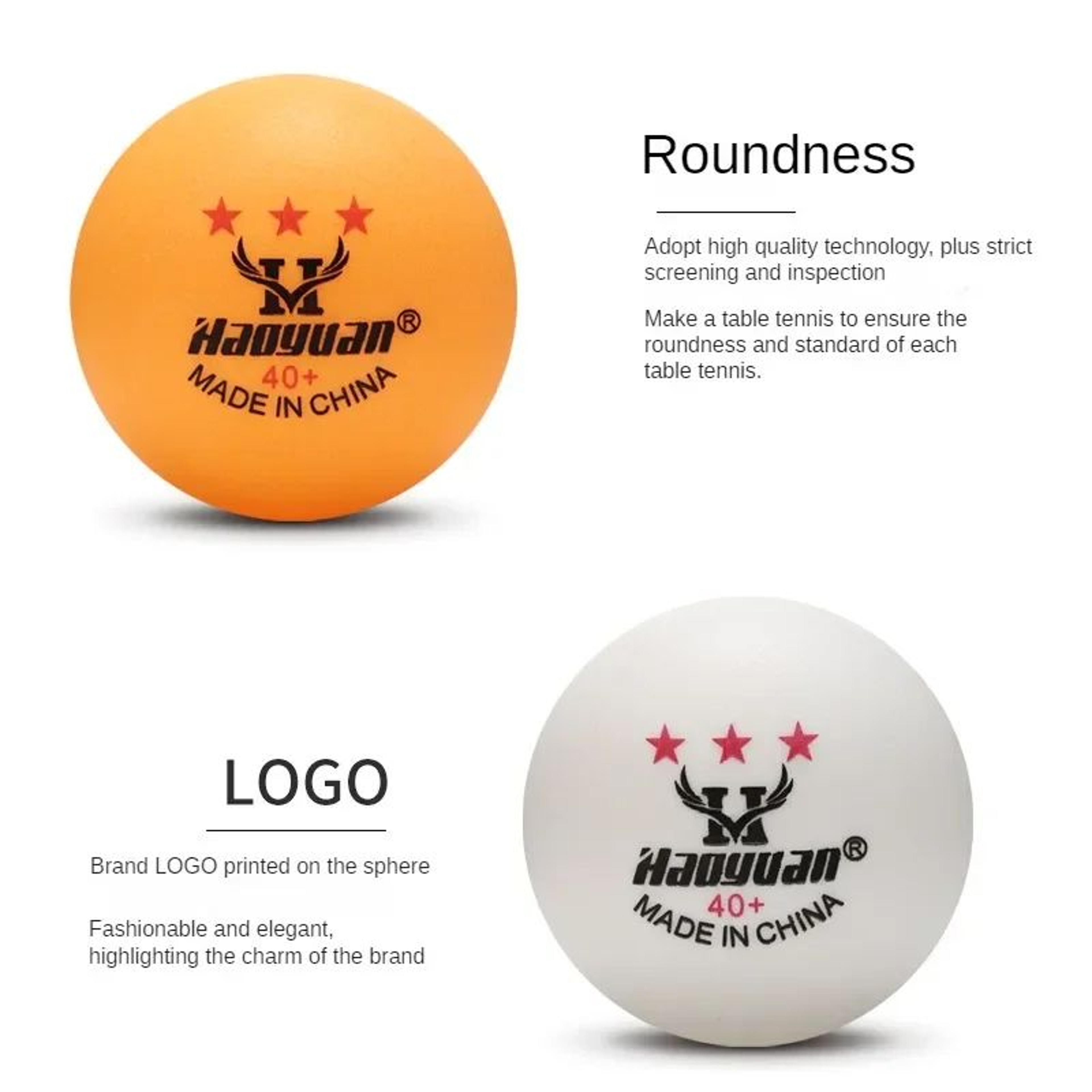 60pcs 3 Star ABS Table Tennis Balls For Training And Match Practice 3