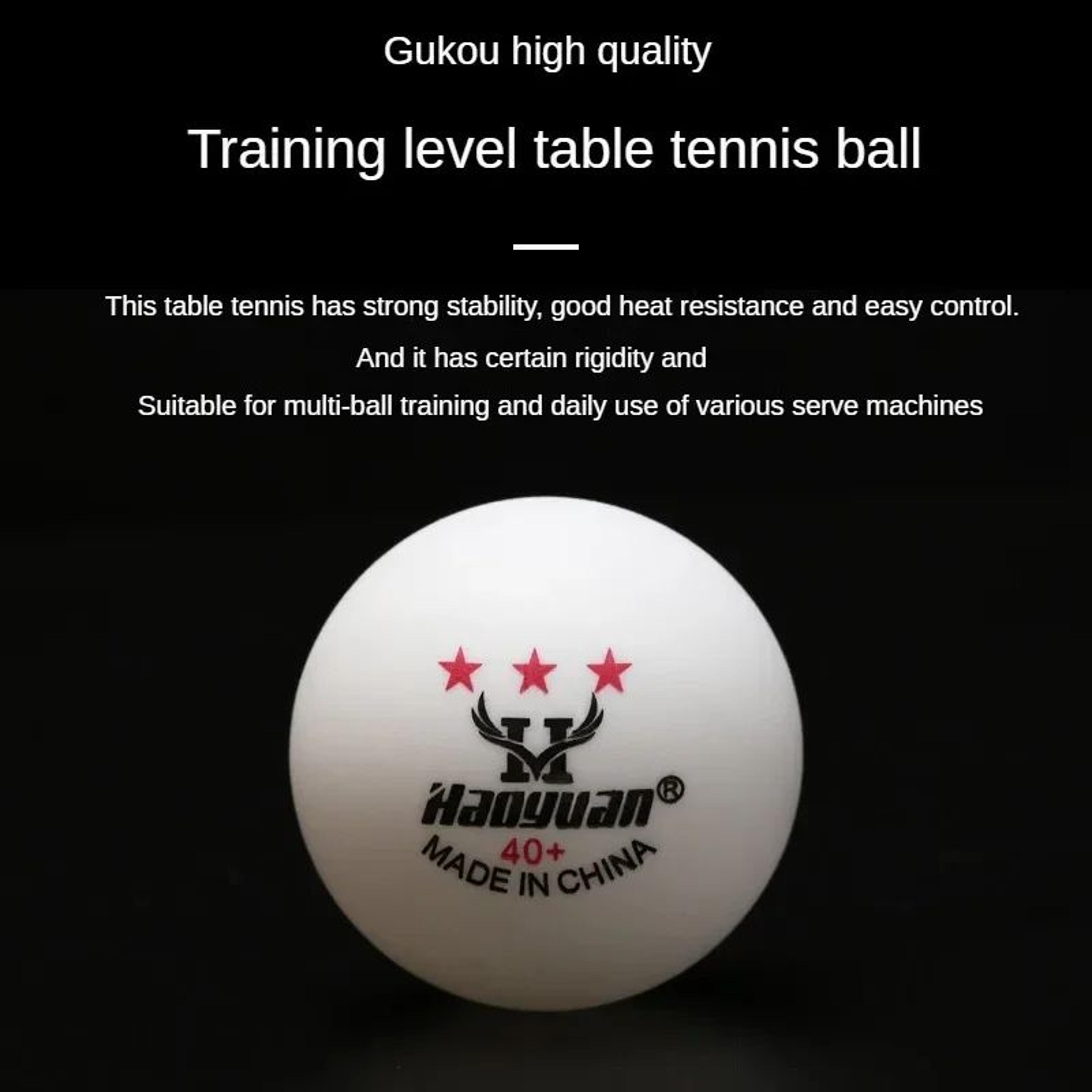 60pcs 3 Star ABS Table Tennis Balls For Training And Match Practice 2